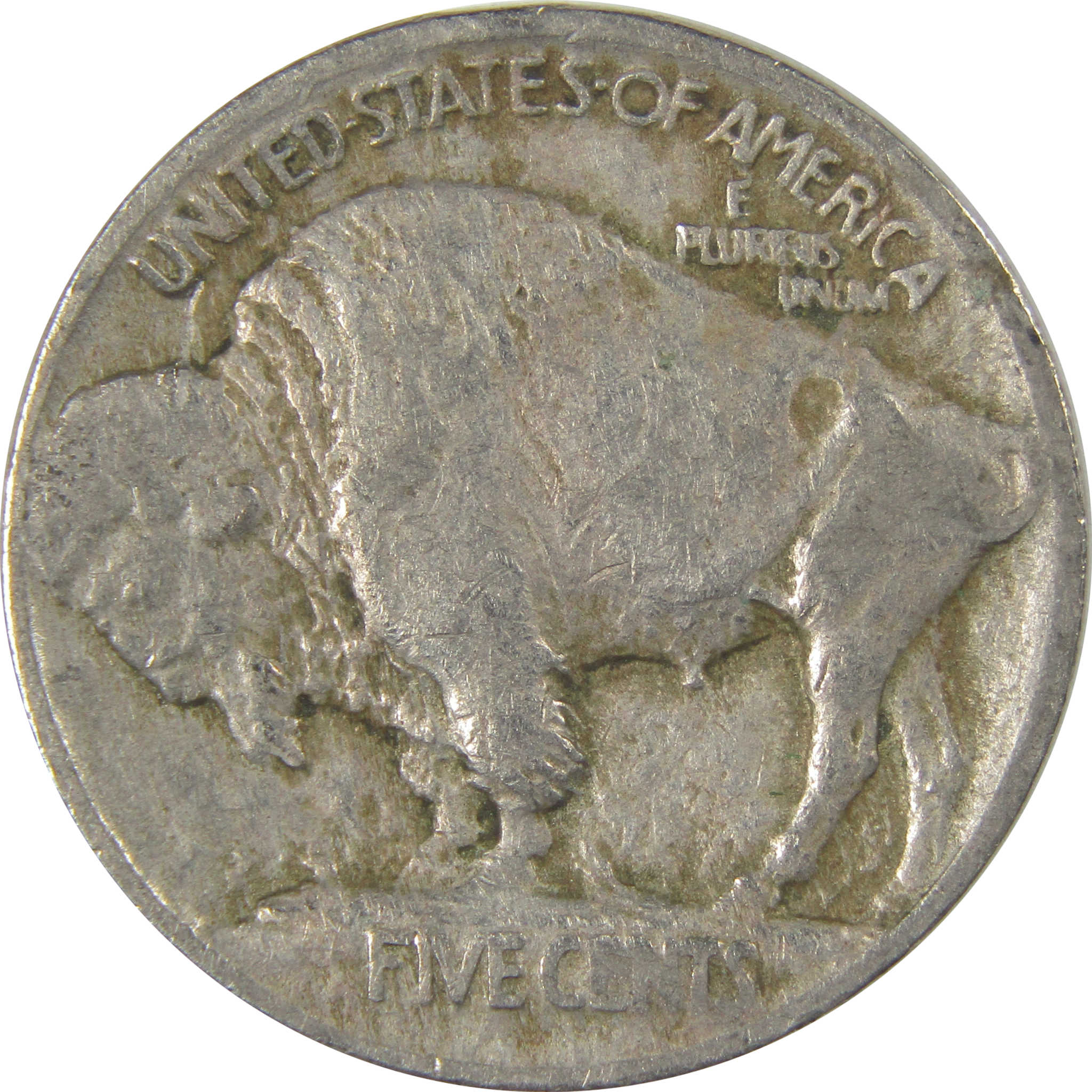 1913 Type 1 Indian Head Buffalo Nickel F Fine 5c Coin SKU:I23875