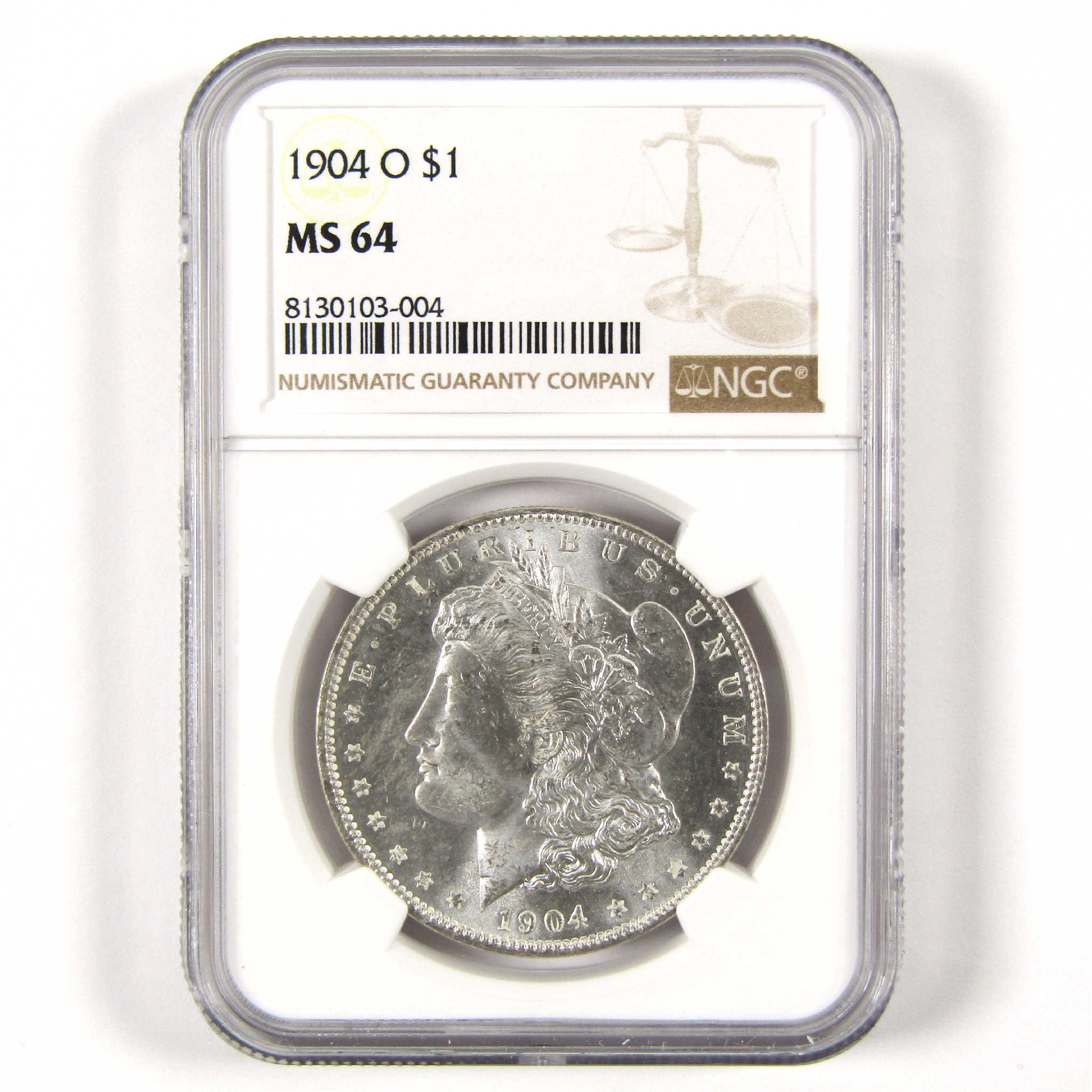 1904 O Morgan Dollar MS 64 NGC Silver $1 Uncirculated Coin SKU:CPC6286 - Morgan coin - Morgan silver dollar - Morgan silver dollar for sale - Profile Coins &amp; Collectibles