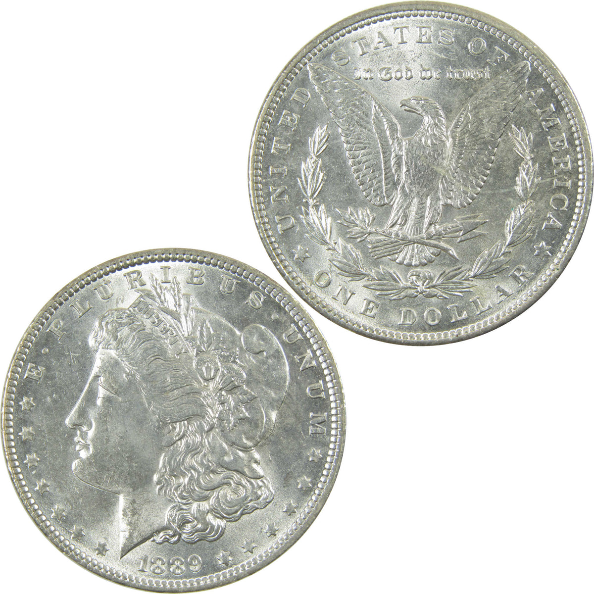 1889 Morgan Silver Dollar Uncirculated Mint State $1 Coin SKU:CP1785