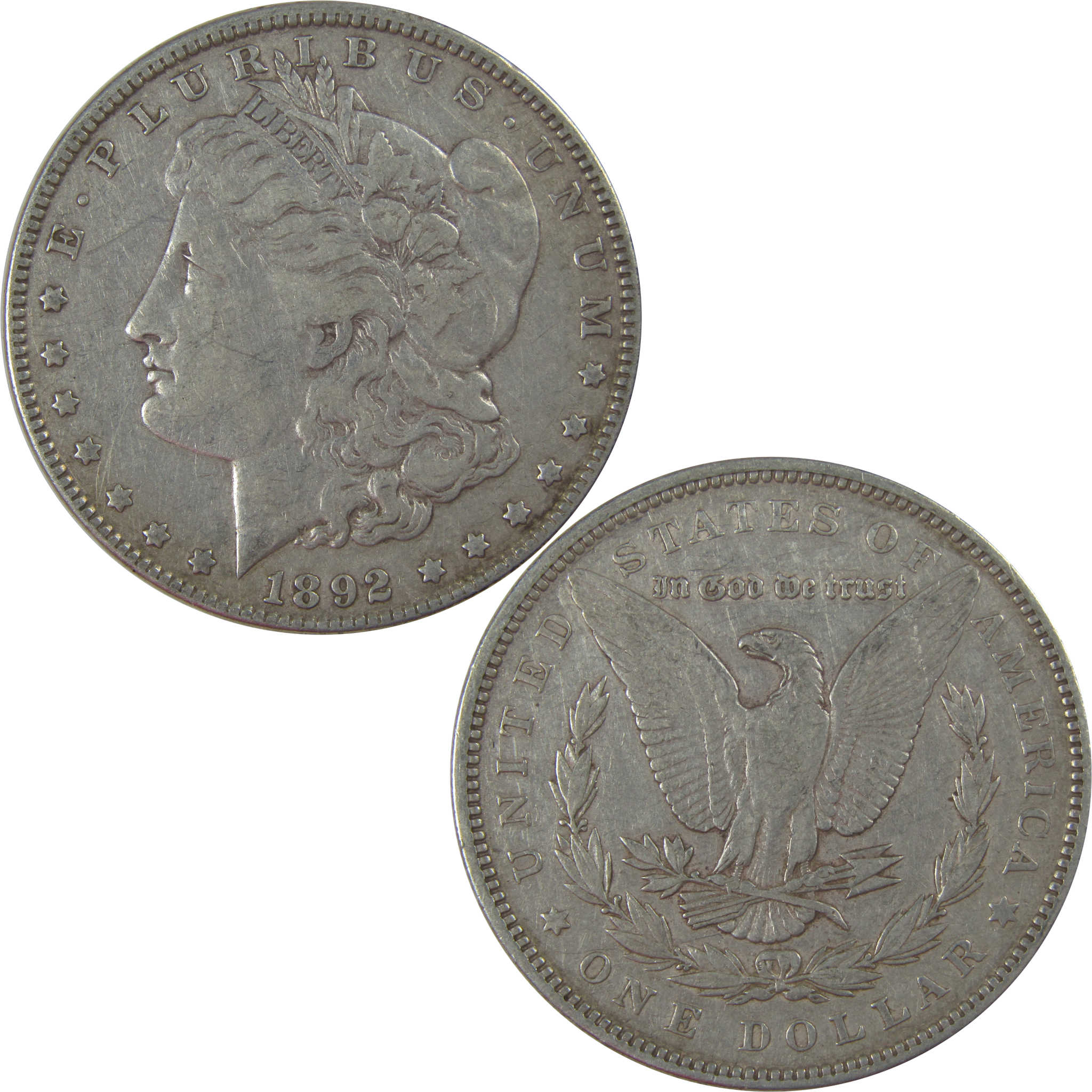 1892 Morgan Dollar VF Very Fine Silver $1 Coin SKU:CPC1167 - Morgan coin - Morgan silver dollar - Morgan silver dollar for sale - Profile Coins &amp; Collectibles