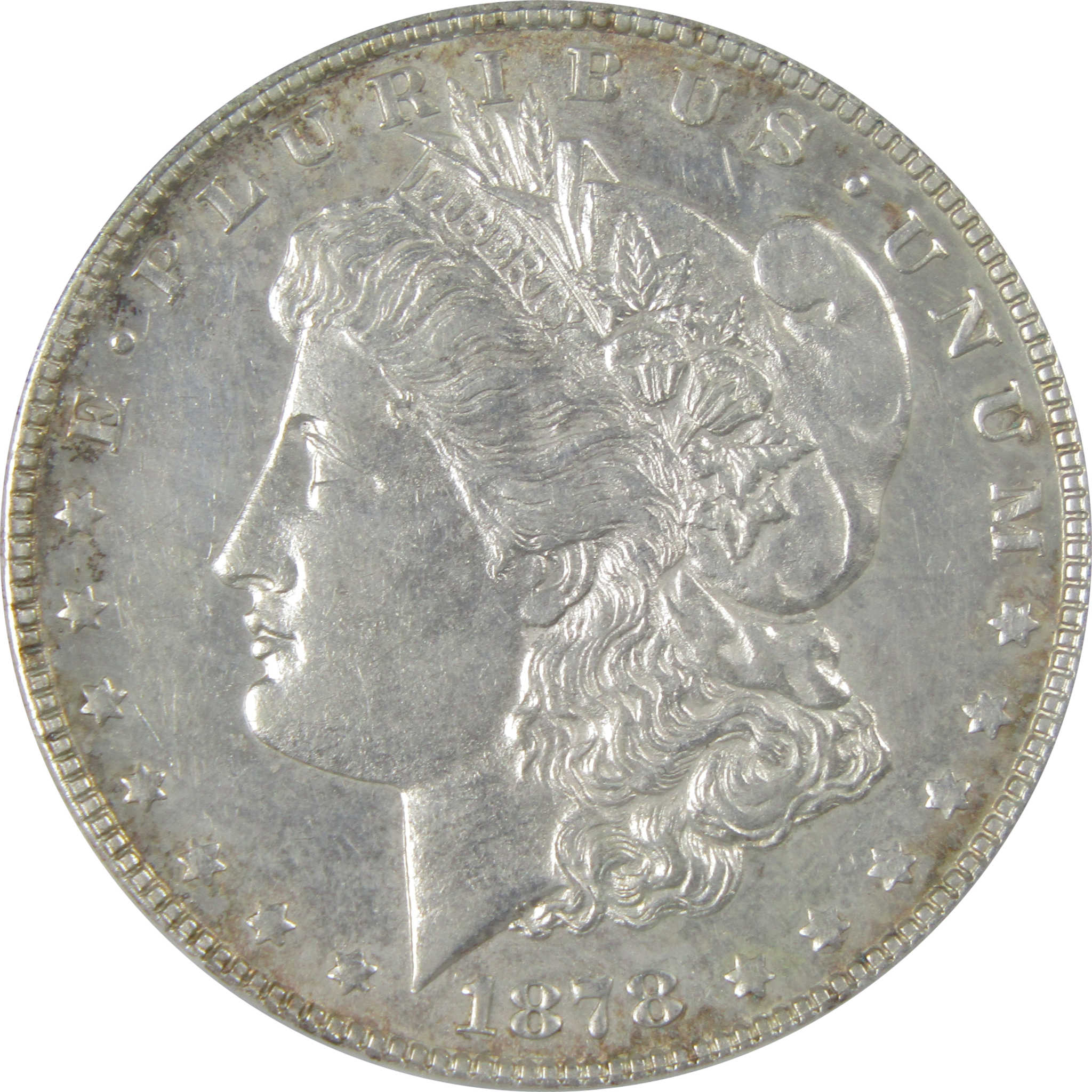 1878 7/8TF VAM-40 Morgan Dollar AU 55 ANACS Silver $1 Coin SKU:CP125