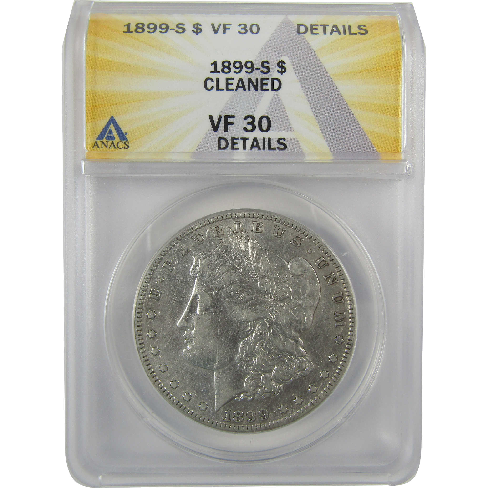 1899 S Morgan Dollar VF 30 Details ANACS Silver $1 Coin SKU:I19067 - Morgan coin - Morgan silver dollar - Morgan silver dollar for sale - Profile Coins &amp; Collectibles