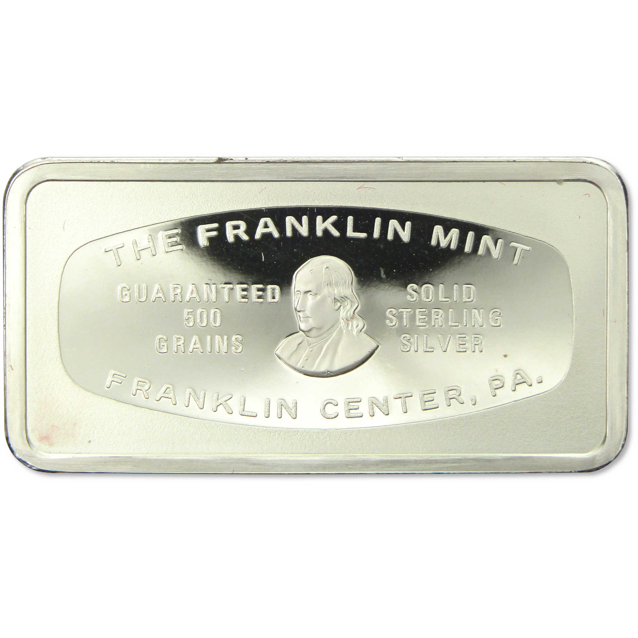 1976 Christmas Landscape 500 grain Sterling Silver Bar SKU:CPC7886