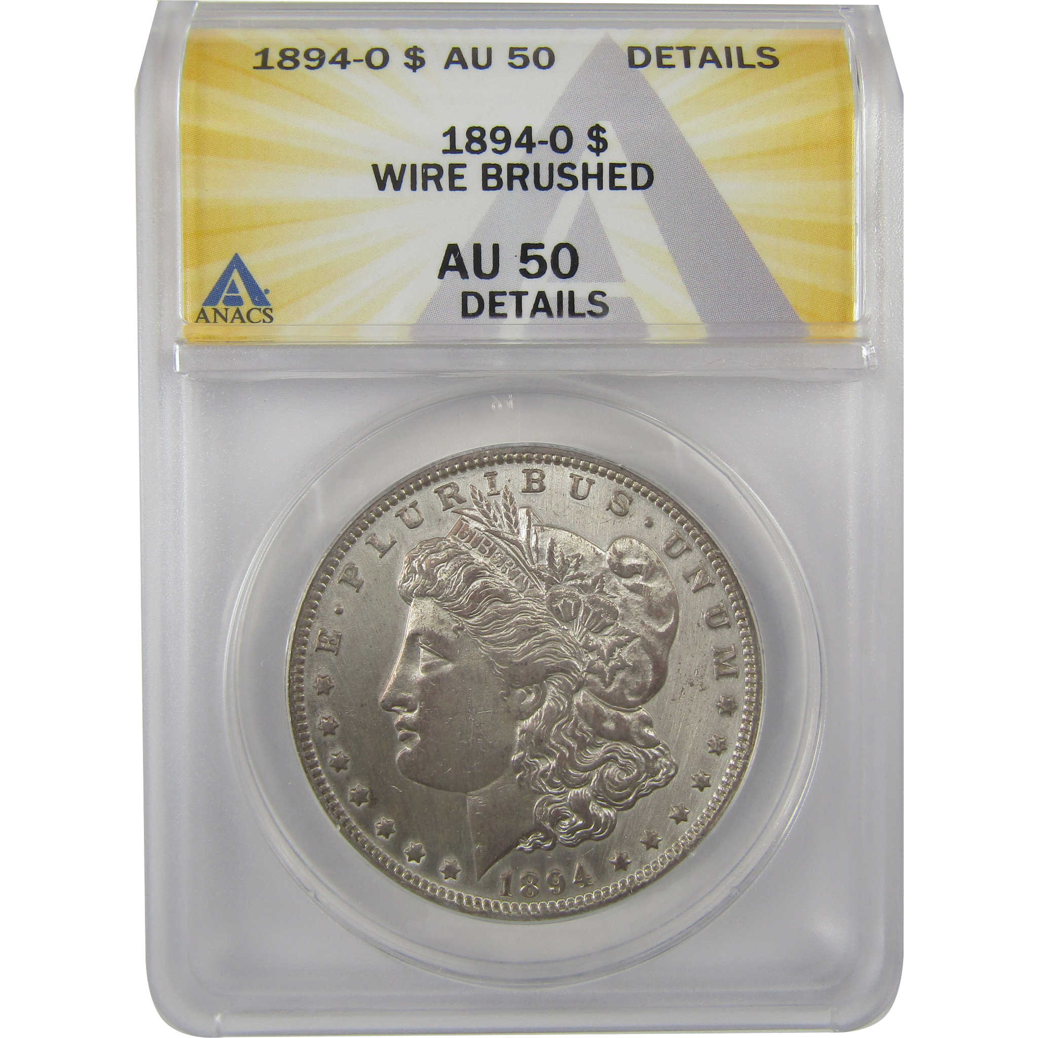 1894 O Morgan Dollar AU 50 Details ANACS Silver $1 Coin SKU:I19331 - Morgan coin - Morgan silver dollar - Morgan silver dollar for sale - Profile Coins &amp; Collectibles