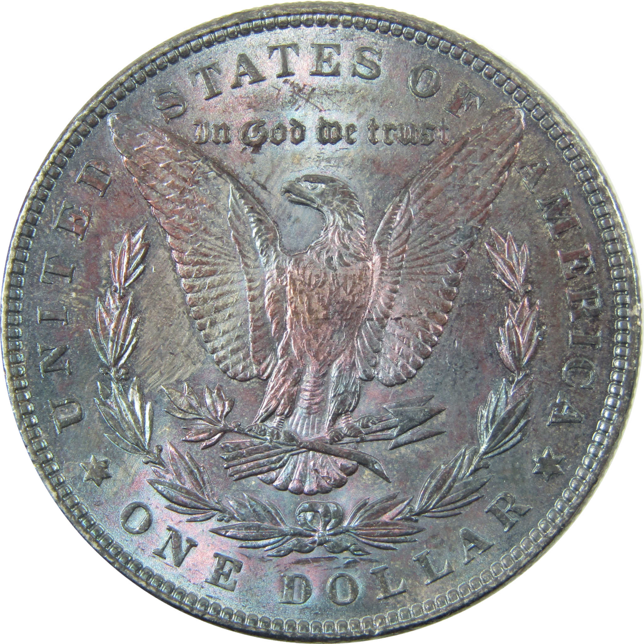1886 Morgan Silver Dollar AU About Uncirculated Toned SKU:CP1628