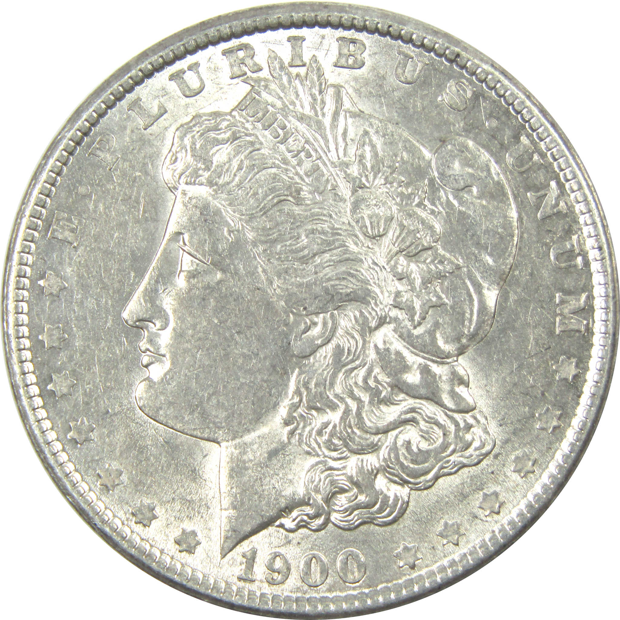 1900 Morgan Dollar AU About Uncirculated Silver $1 Coin SKU:I15411 - Morgan coin - Morgan silver dollar - Morgan silver dollar for sale - Profile Coins &amp; Collectibles