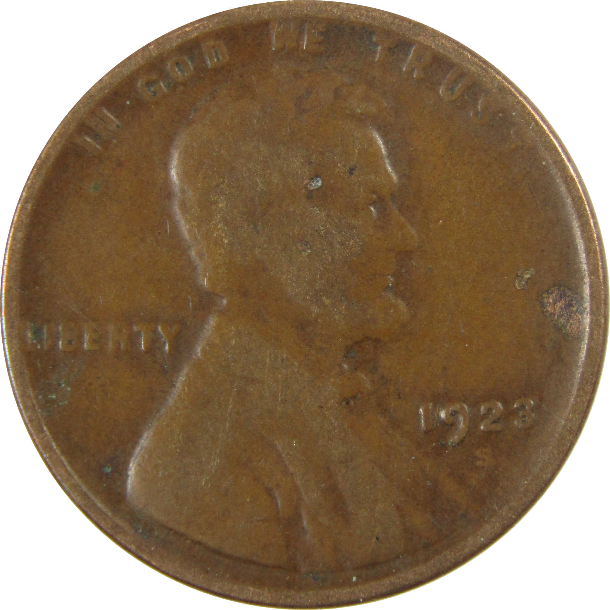 1923 S Lincoln Wheat Cent VG Very Good Penny 1c Coin SKU:I28234