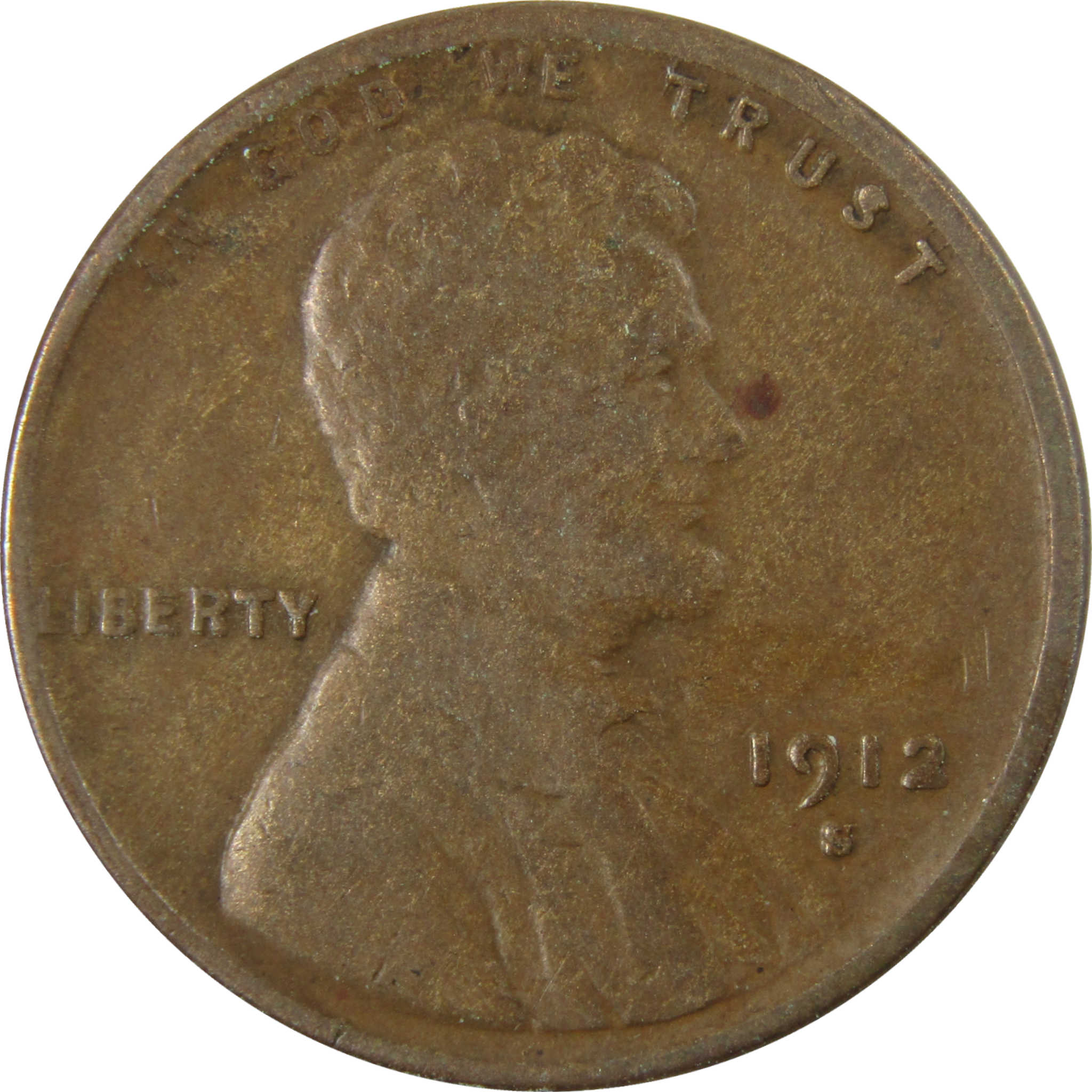 1912 S Lincoln Wheat Cent VG Very Good Penny 1c Coin SKU:I28147