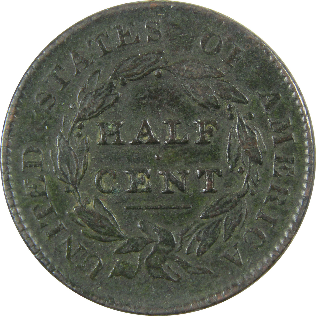 1828 13 Stars Classic Head Copper Half Cent VF Very Fine SKU:CP1771