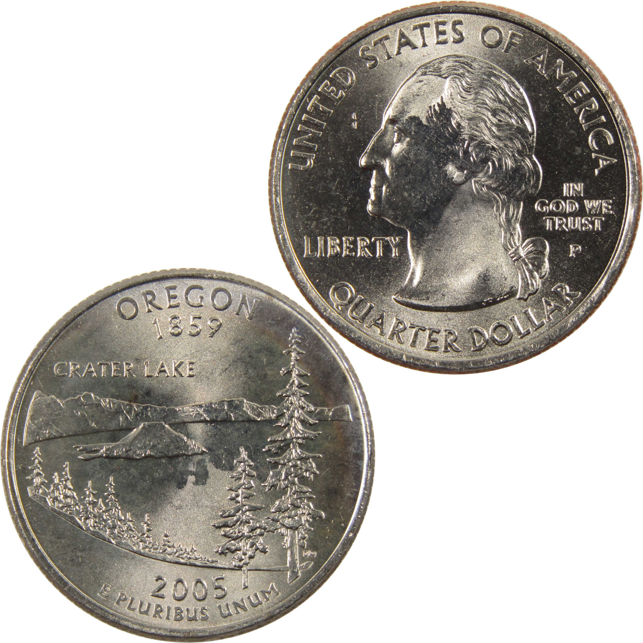 2005 P Oregon State Quarter BU Uncirculated Clad 25c Coin