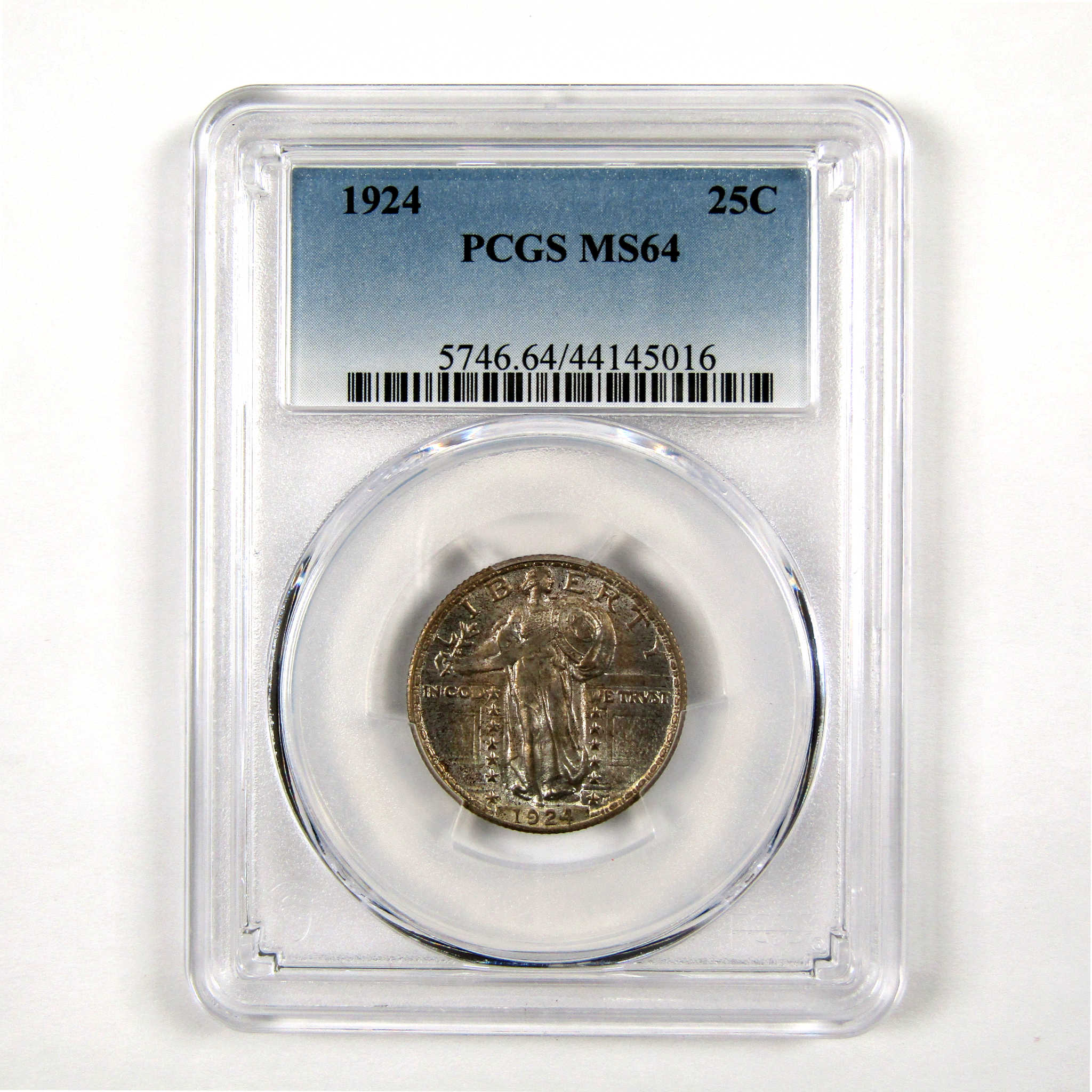 1924 Standing Liberty Quarter MS 64 PCGS 90% Silver 25c Unc SKU:I9109