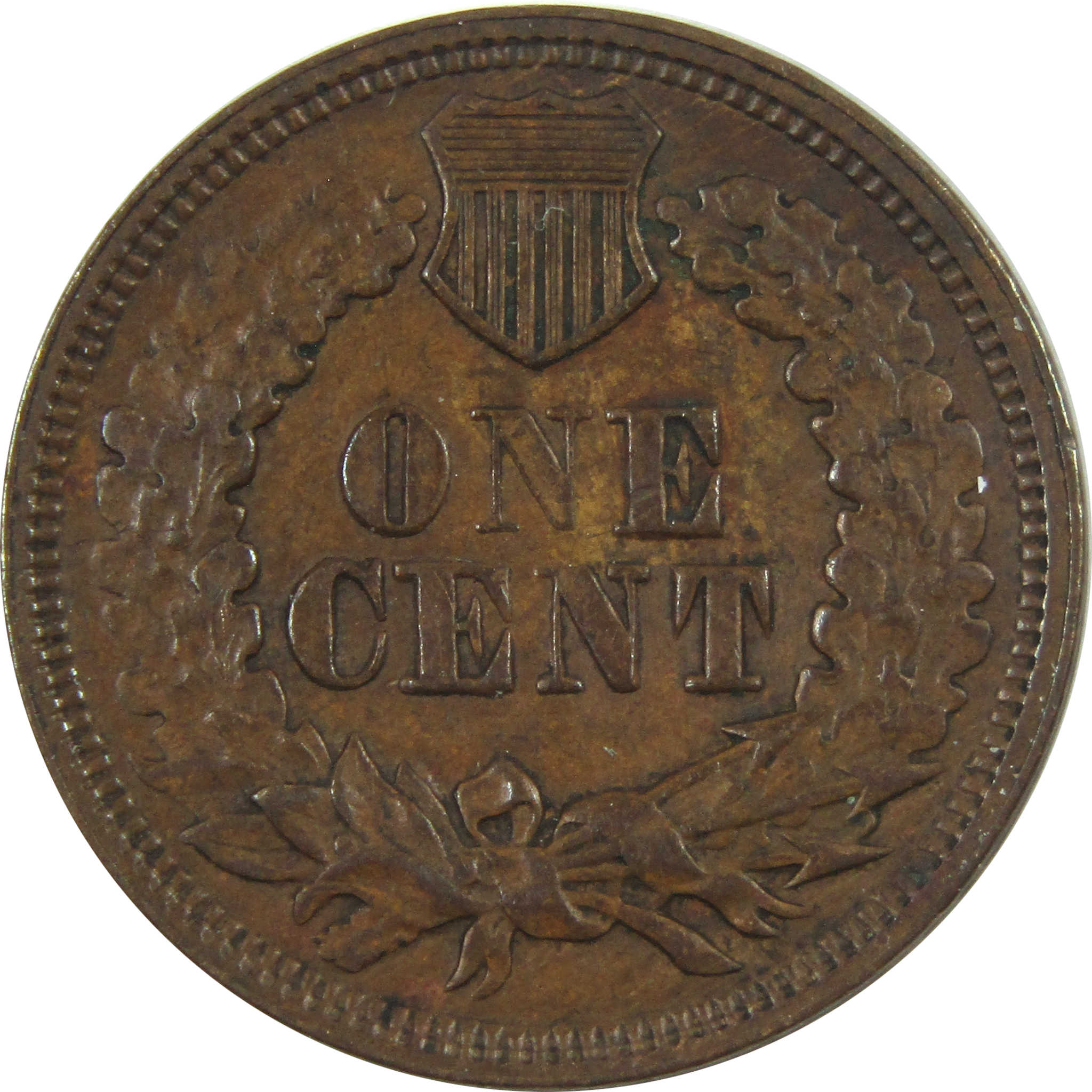 1865 Fancy 5 Indian Head Cent XF EF Extremely Fine Penny SKU:I14524