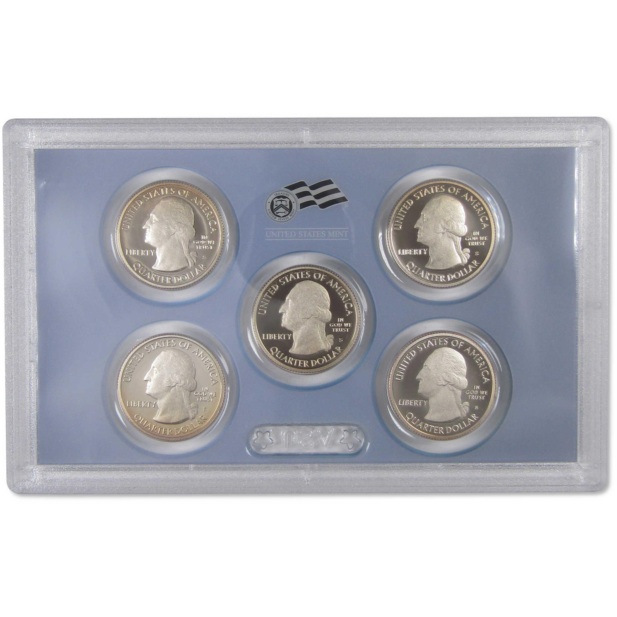 2010 America the Beautiful Quarter Clad Proof Set U.S. Mint OGP COA