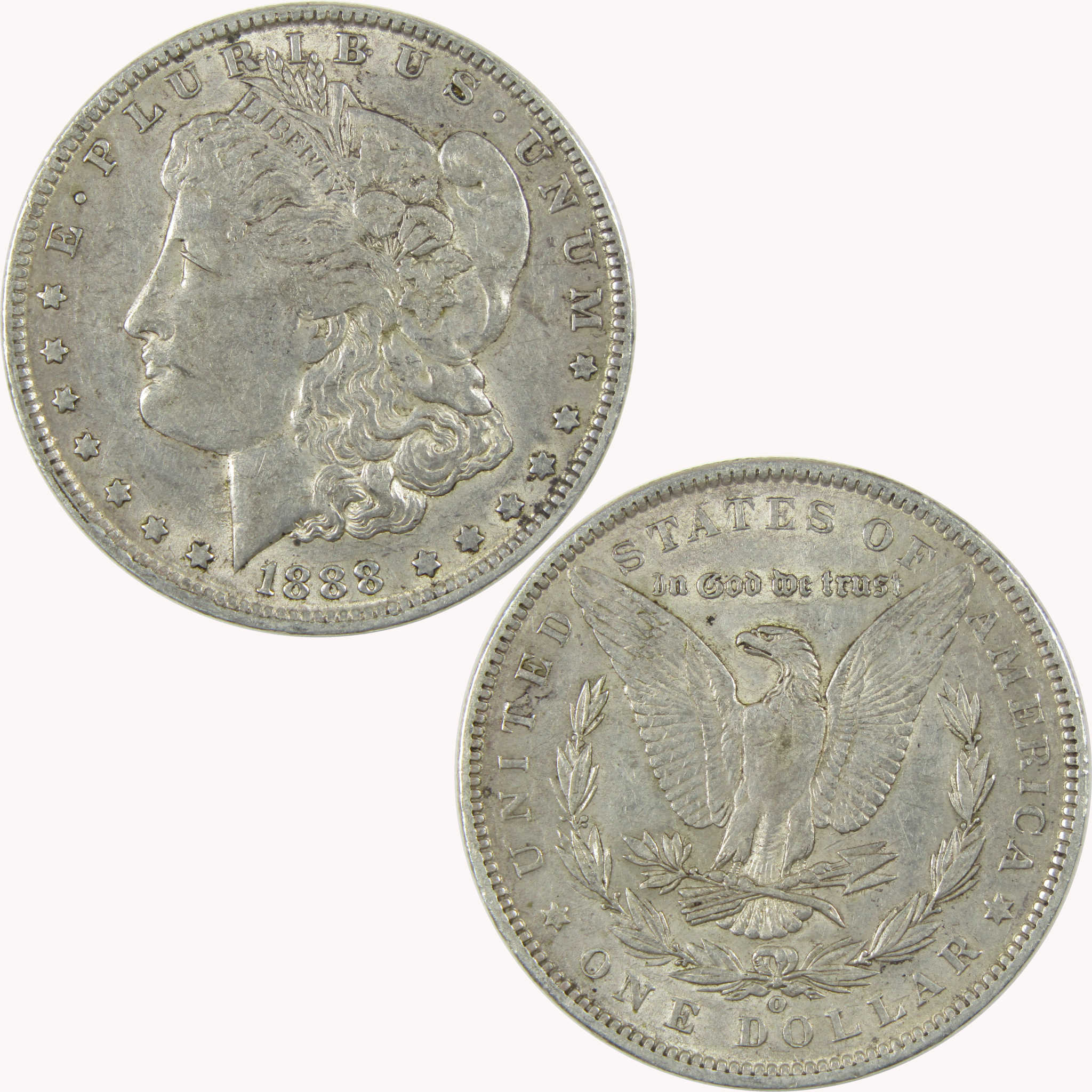 1888 O Hot Lips Morgan Silver Dollar Extremely Fine / About Unc - Morgan coin - Morgan silver dollar - Morgan silver dollar for sale - Profile Coins &amp; Collectibles