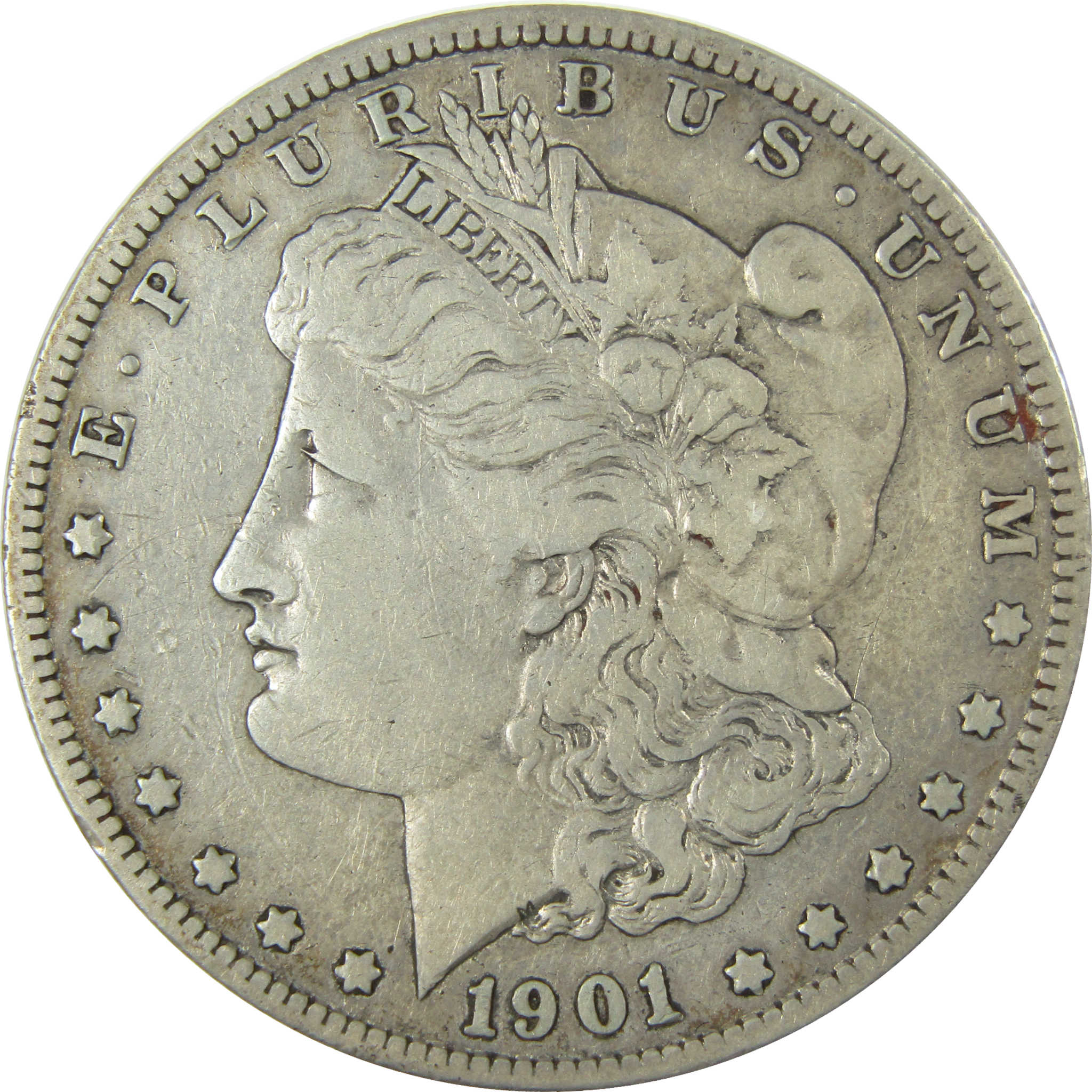 1901 S Morgan Silver Dollar F Fine Details $1 Coin SKU:I28092 - Morgan coin - Morgan silver dollar - Morgan silver dollar for sale - Profile Coins &amp; Collectibles