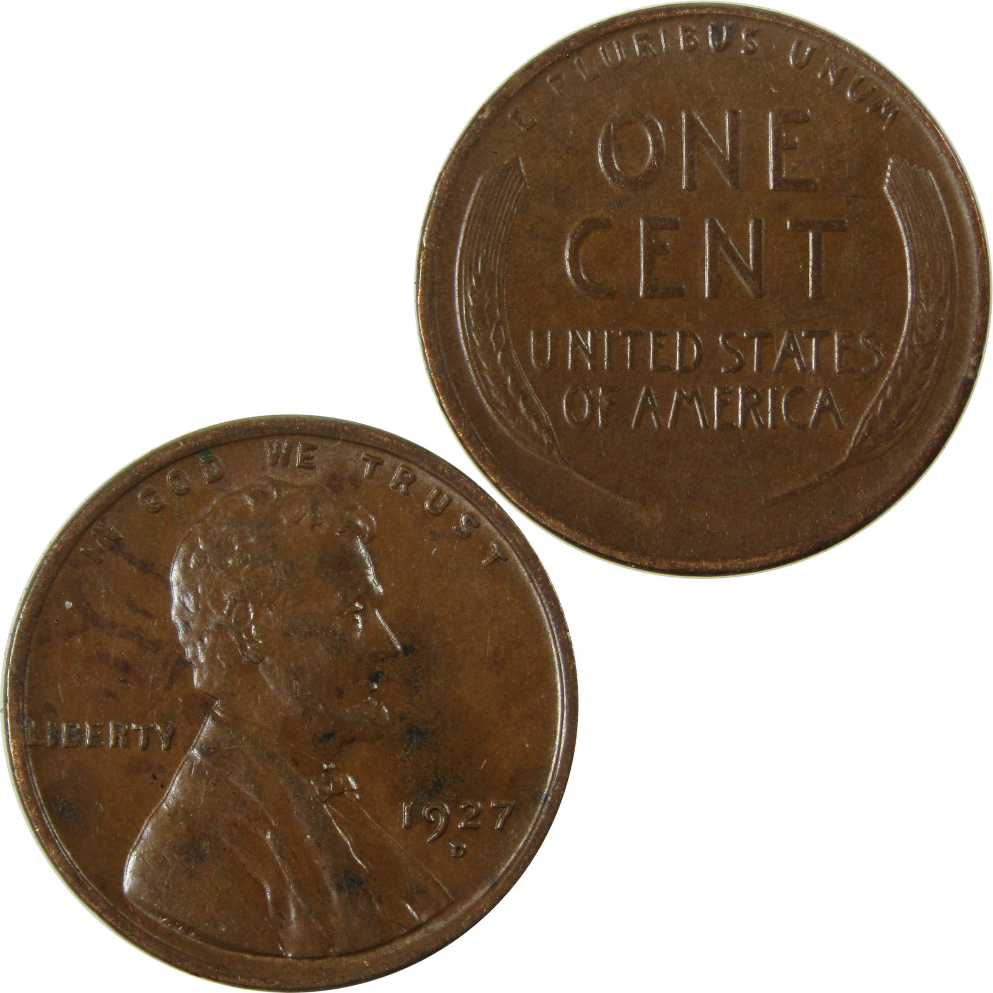 1927 D Lincoln Wheat Cent XF EF Extremely Fine Penny SKU:I26649