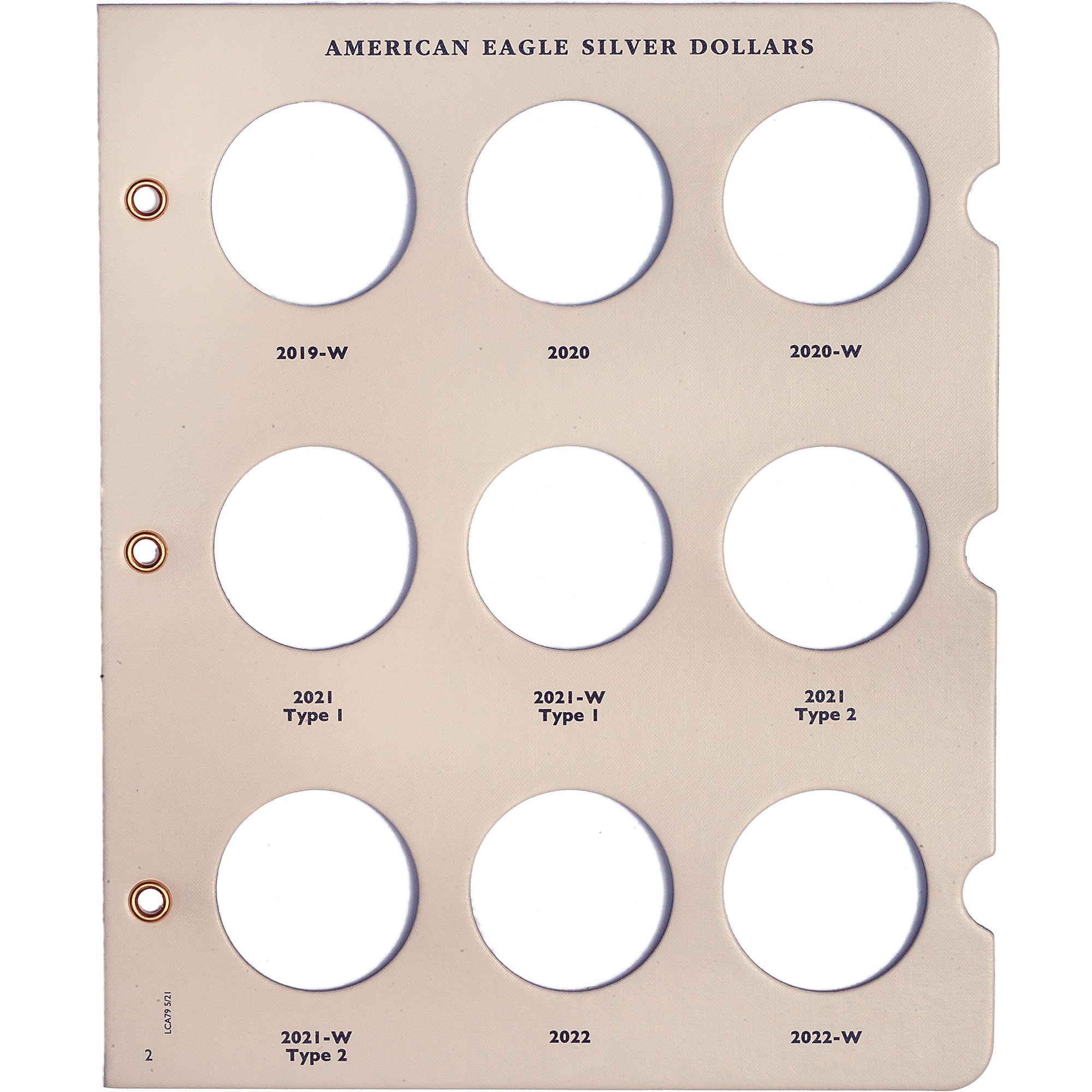 2015-Date American Eagle Silver Dollar Coin Album Volume 2 Littleton