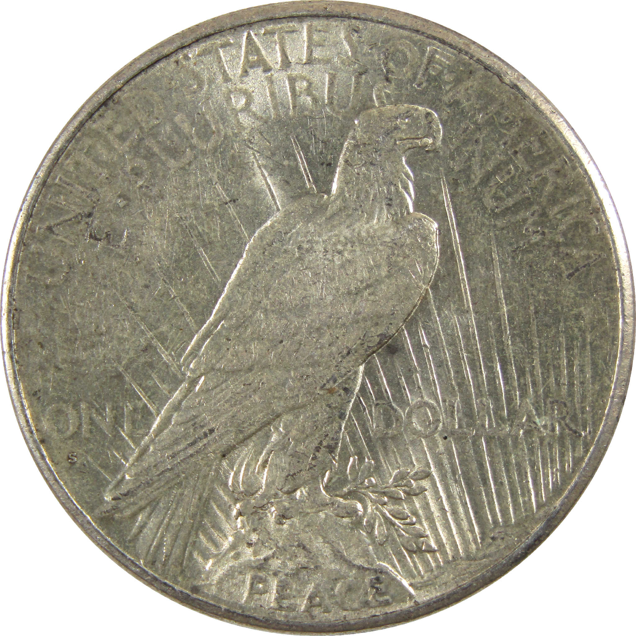 1926 S Peace Dollar AU About Uncirculated Silver $1 Coin SKU:I11527