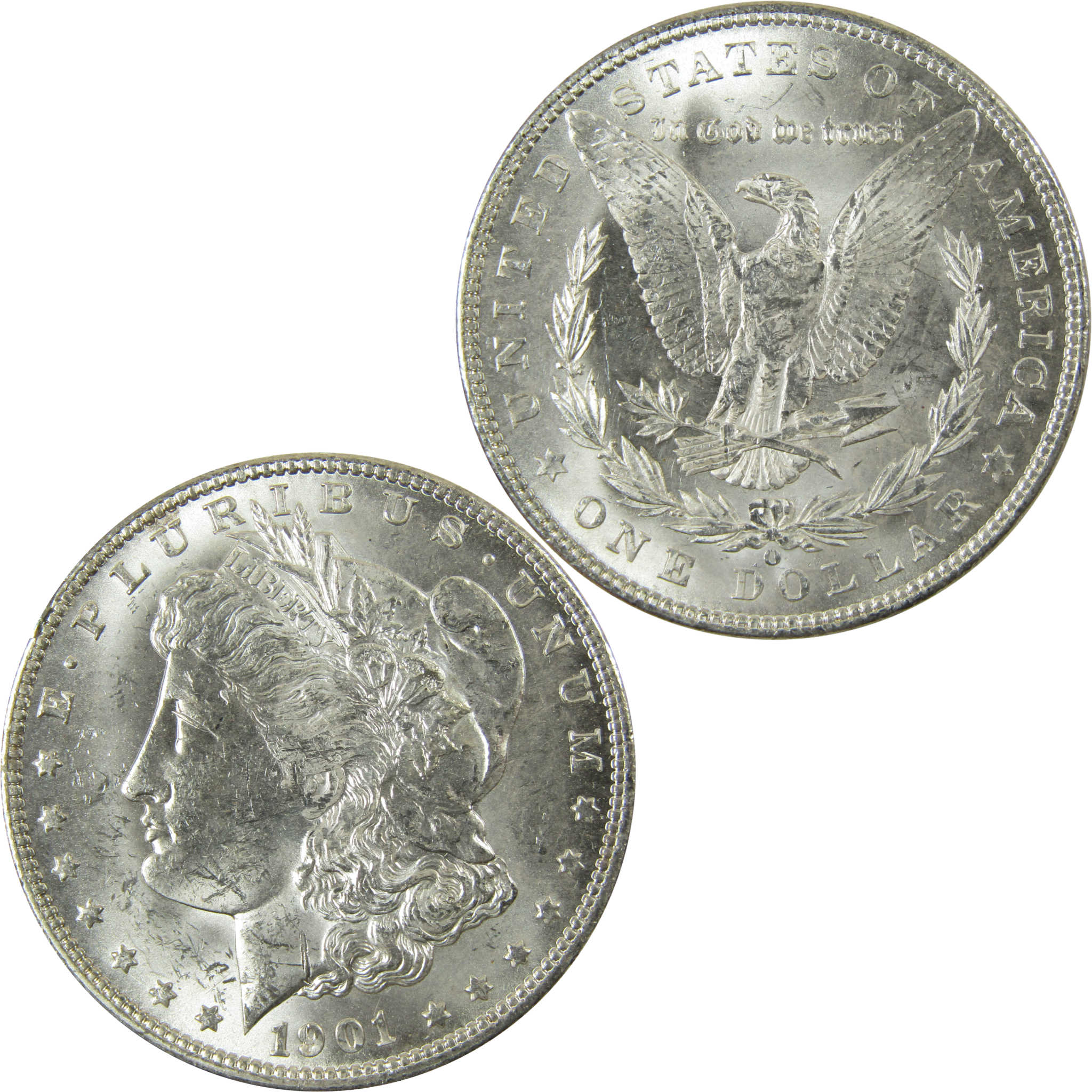 1901 O Morgan Silver Dollar Uncirculated Mint State $1 Coin SKU:I28389