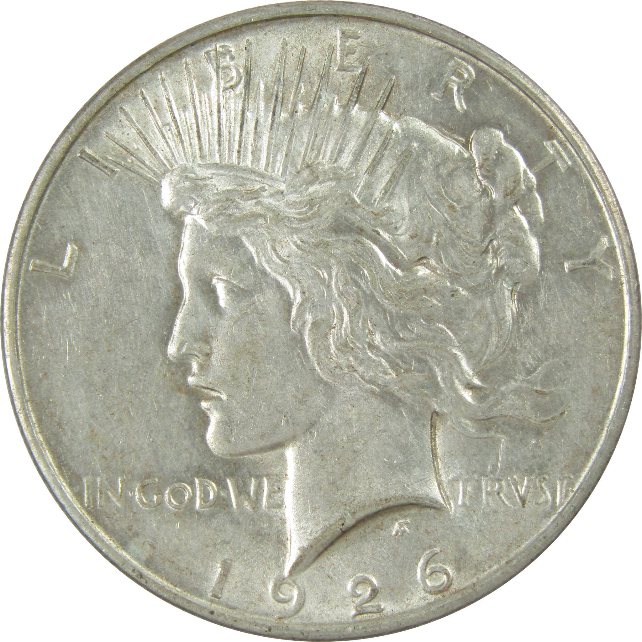 1926 D Peace Dollar AU About Uncirculated Silver $1 Coin SKU:I13686
