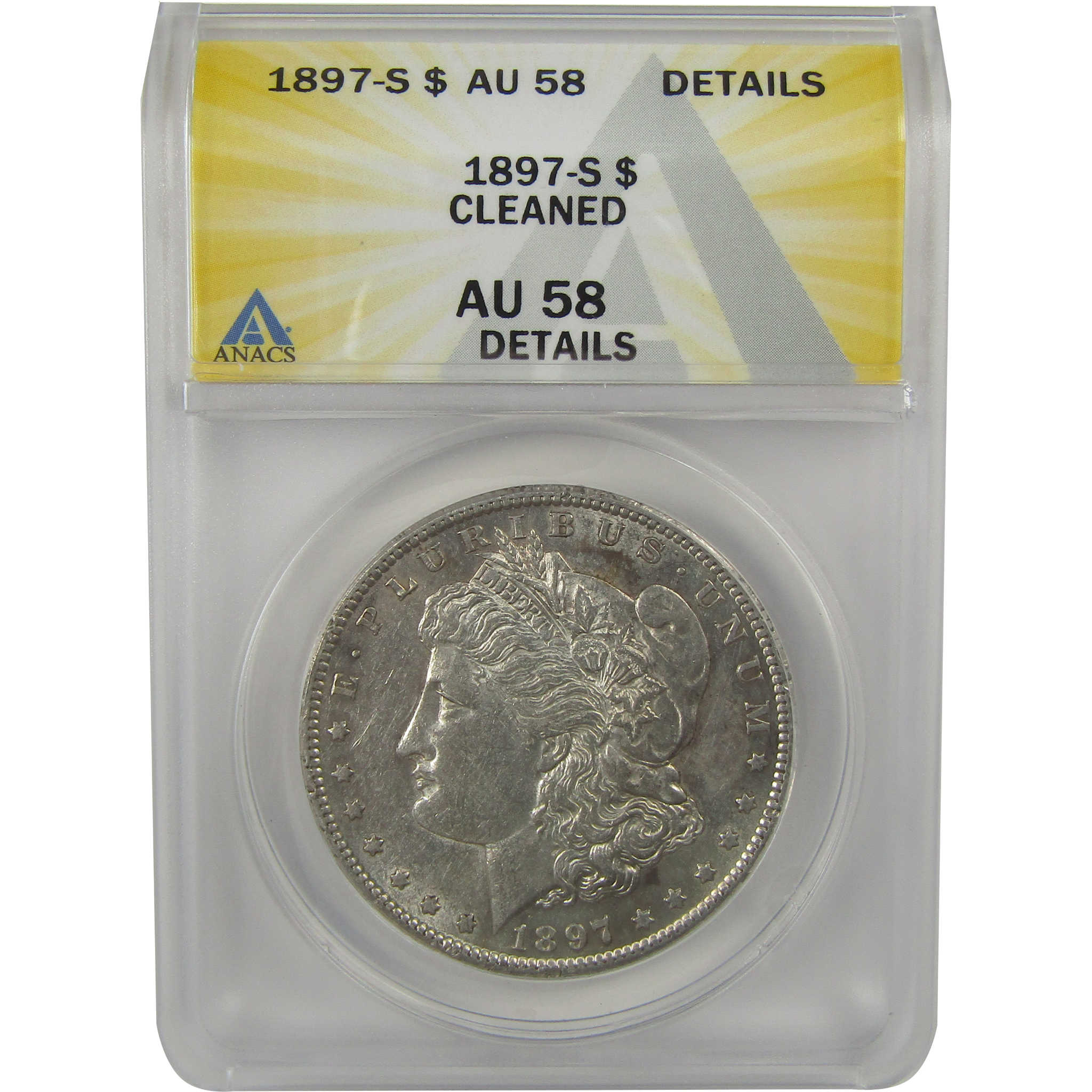 1897 S Morgan Dollar AU 58 Details ANACS Silver $1 Coin SKU:I22362 - Morgan coin - Morgan silver dollar - Morgan silver dollar for sale - Profile Coins &amp; Collectibles