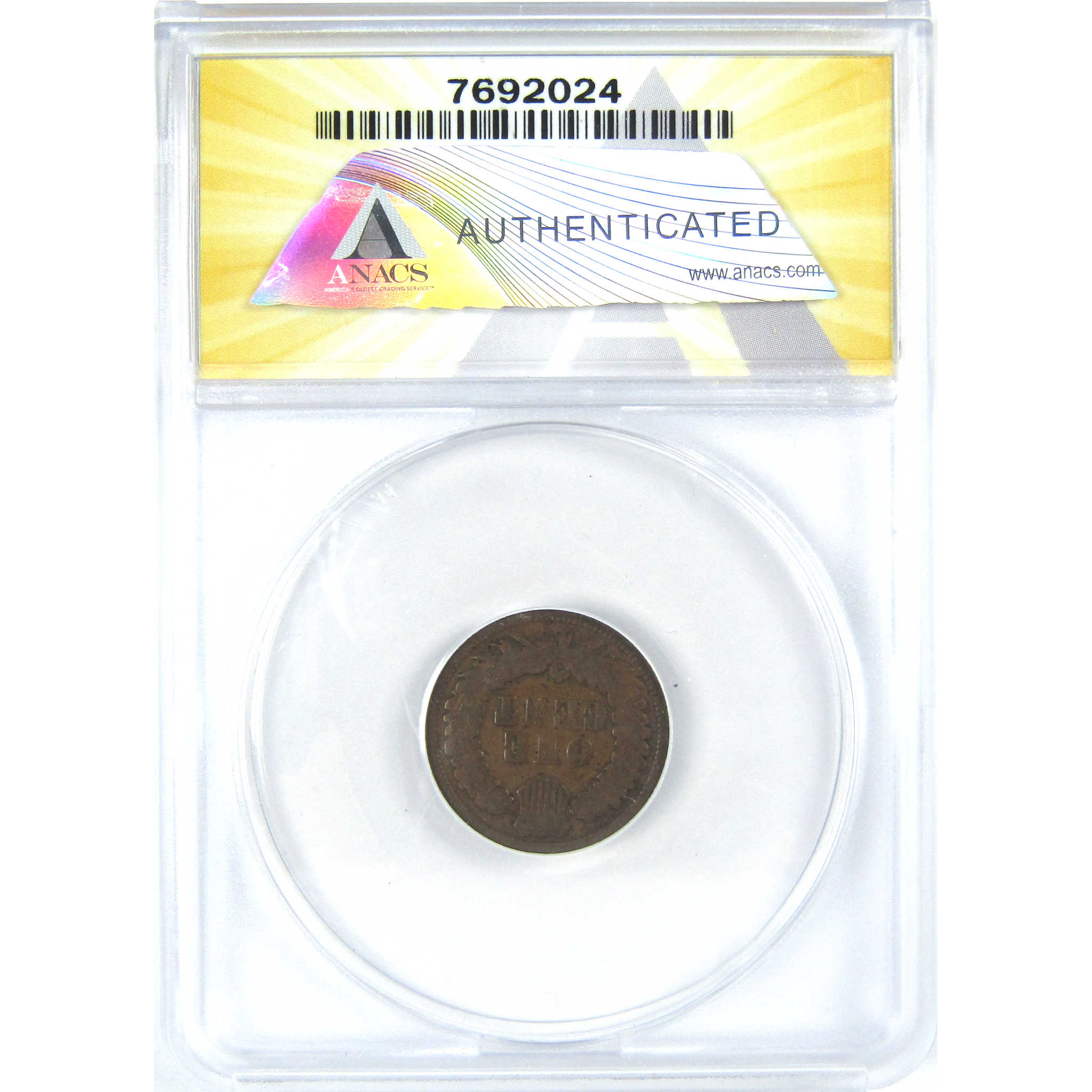 1867 Indian Head Cent G 6 Details ANACS Penny 1c Coin SKU:I16069