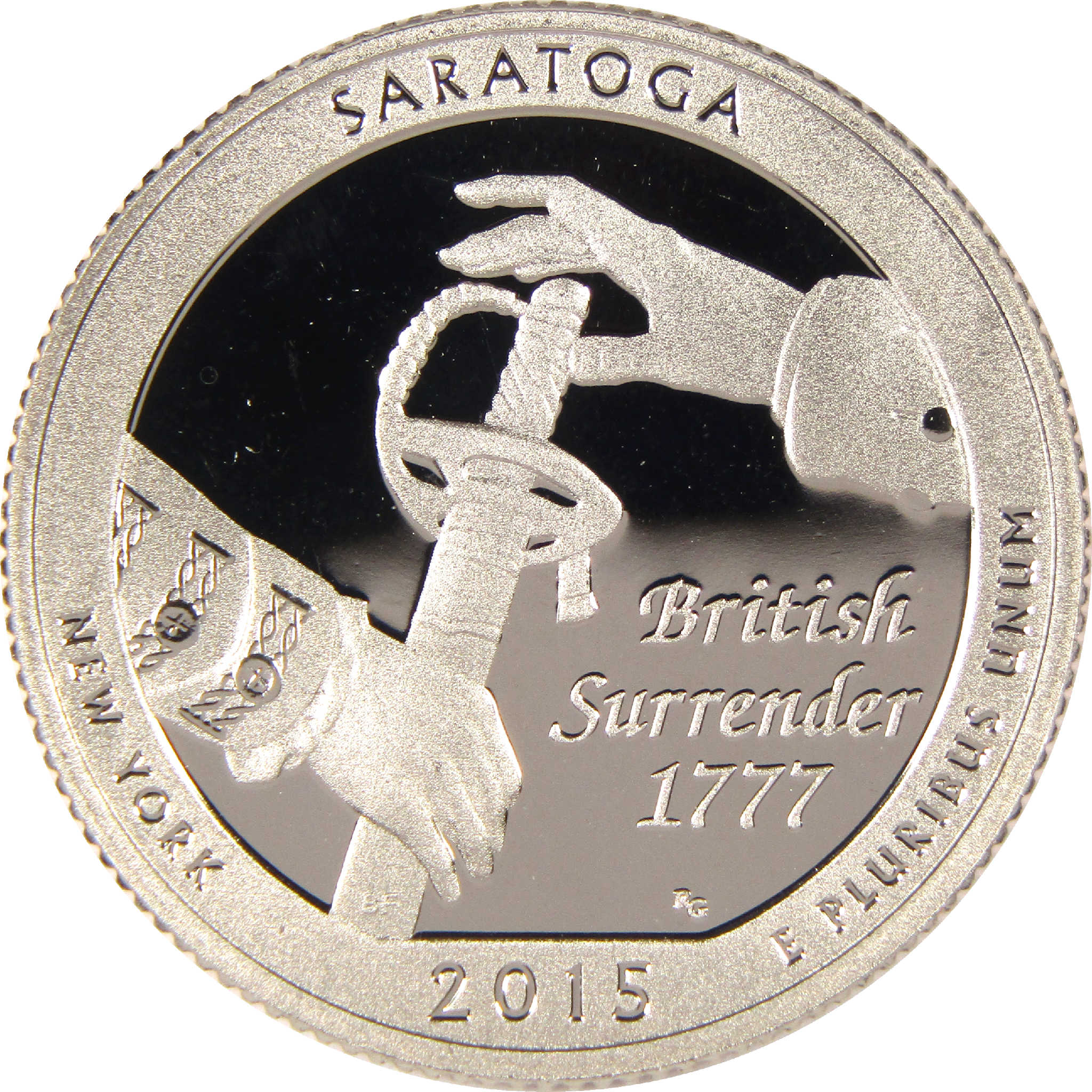 2015 S Saratoga National Historical Park Quarter Clad 25c Proof Coin