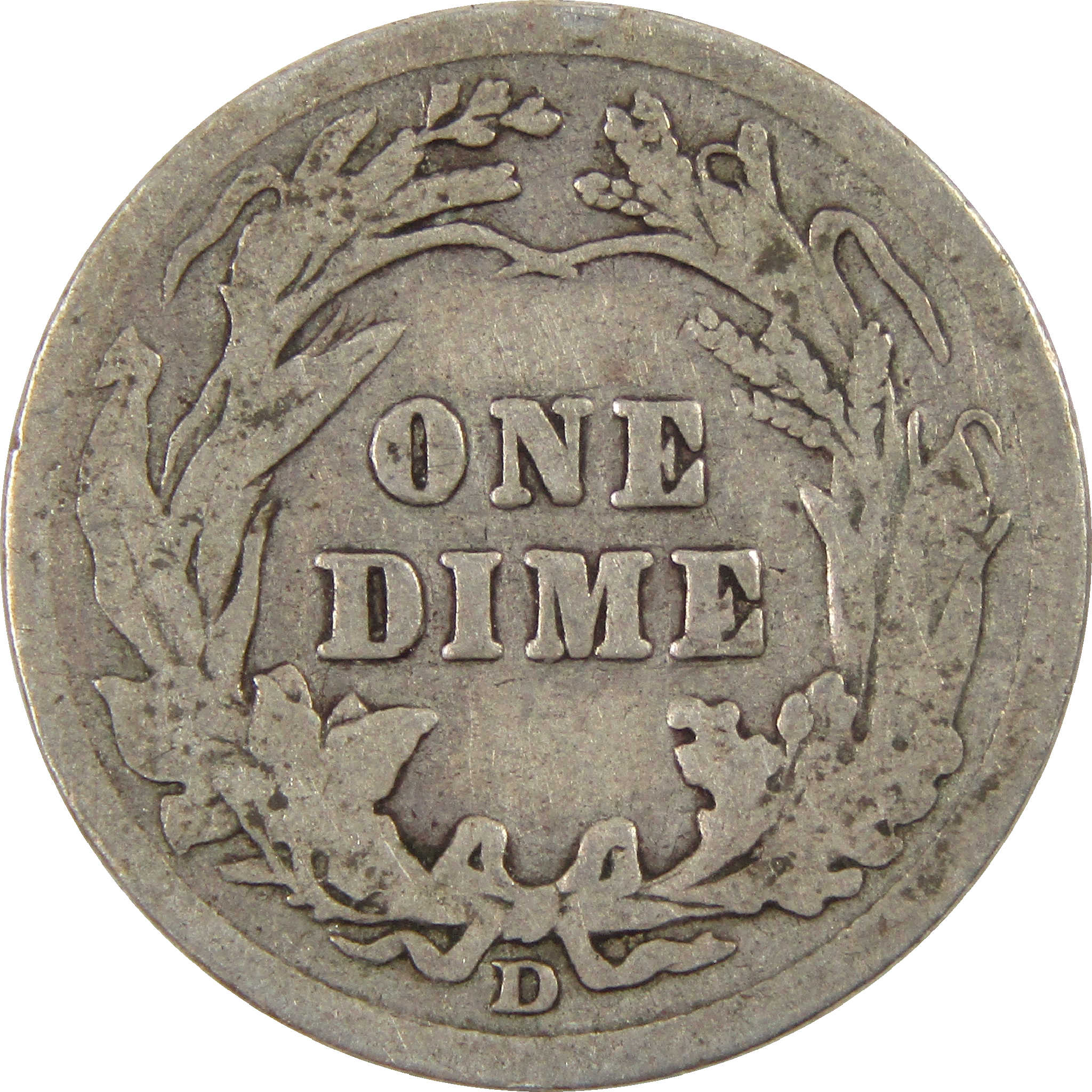1911 D Barber Dime AG About Good Silver 10c Coin