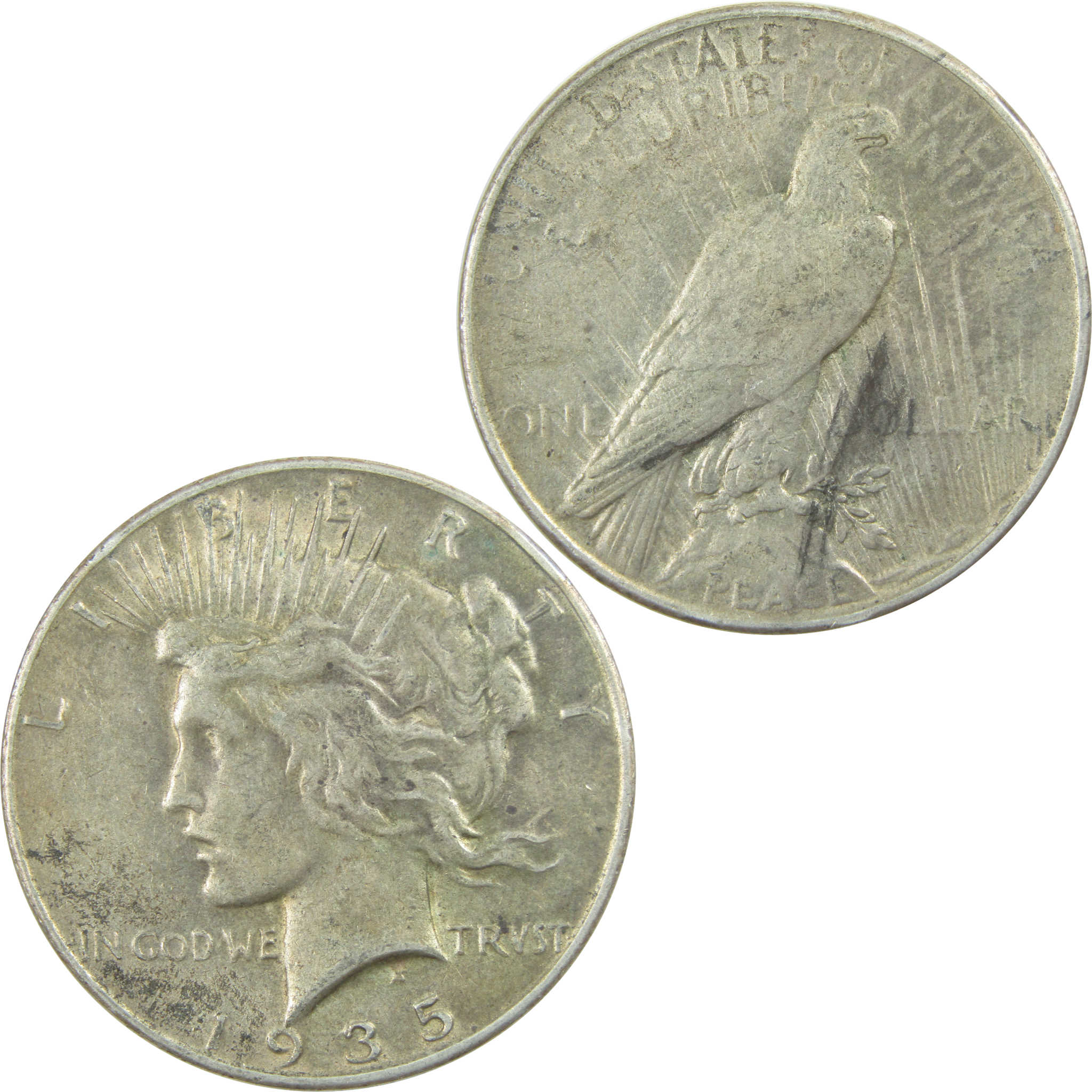 1935 Peace Dollar XF EF Extremely Fine Silver $1 Coin SKU:I16595