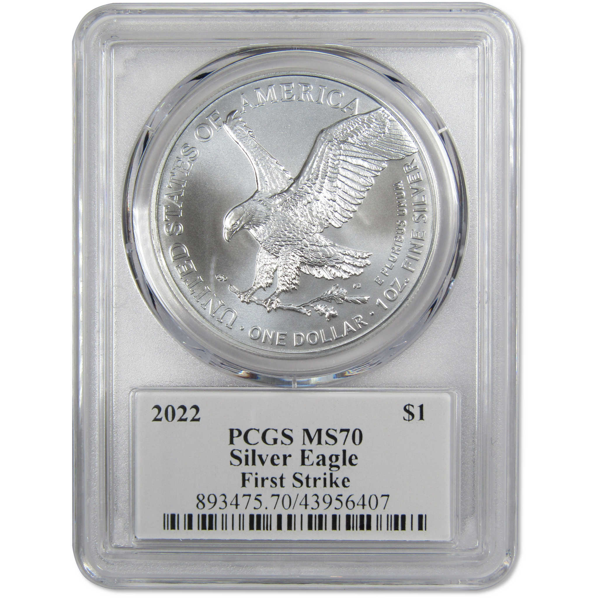 2022 American Silver Eagle MS70 PCGS First Strike Action Vue SKU:OPC8