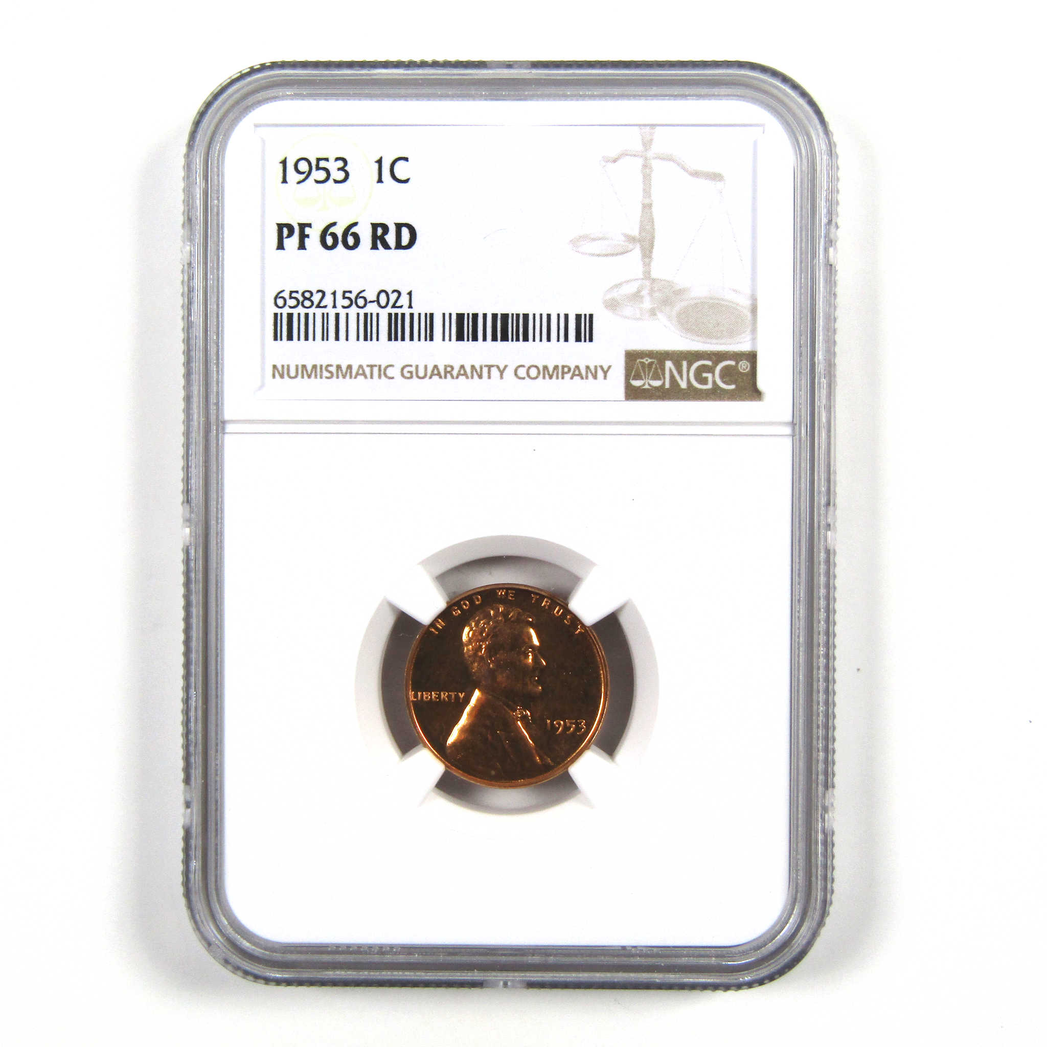 1953 Lincoln Wheat Cent PF 66 RD NGC Penny 1c Proof Coin SKU:I4486