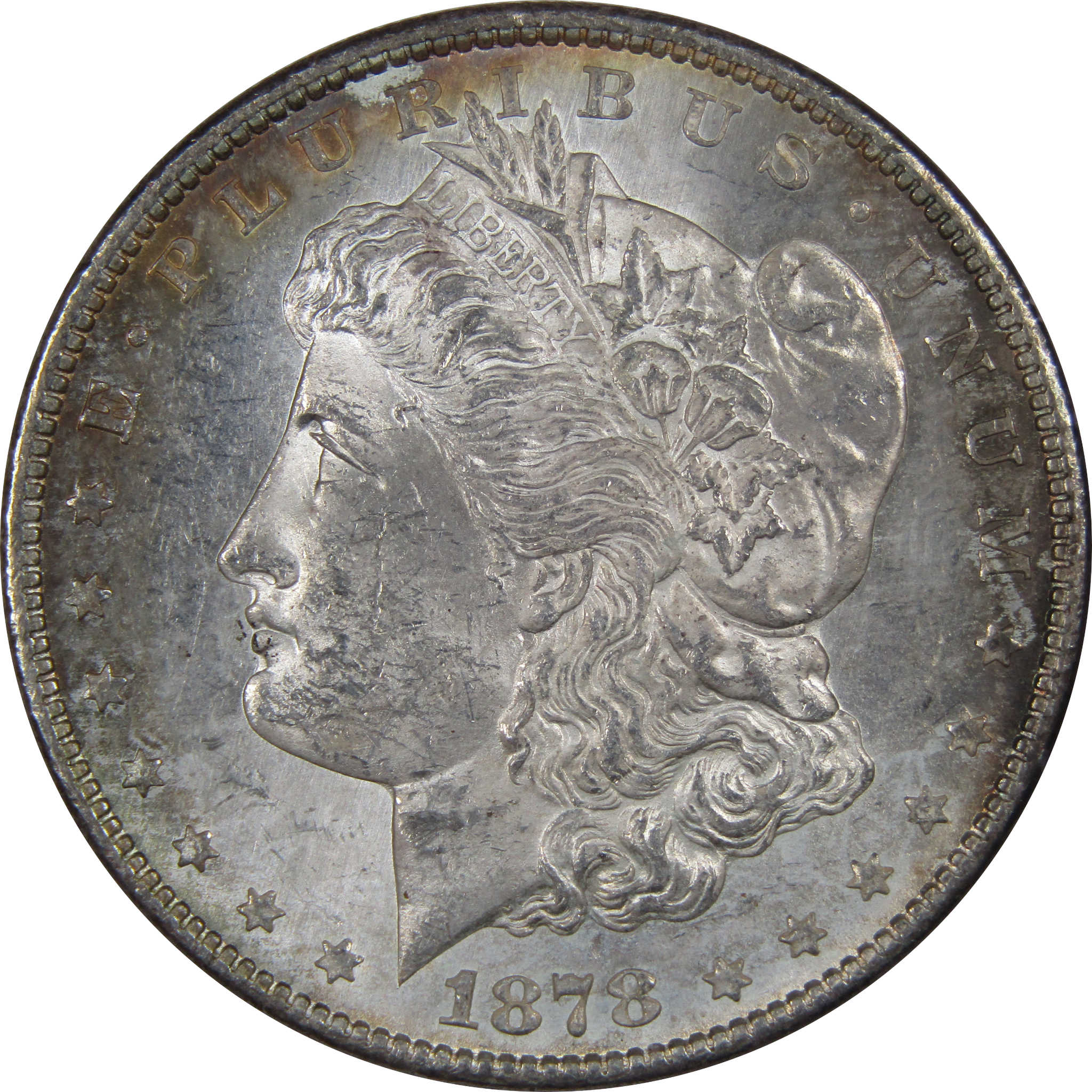 1878 CC Morgan Dollar Uncirculated Mint State Silver Toned SKU:IPC8558