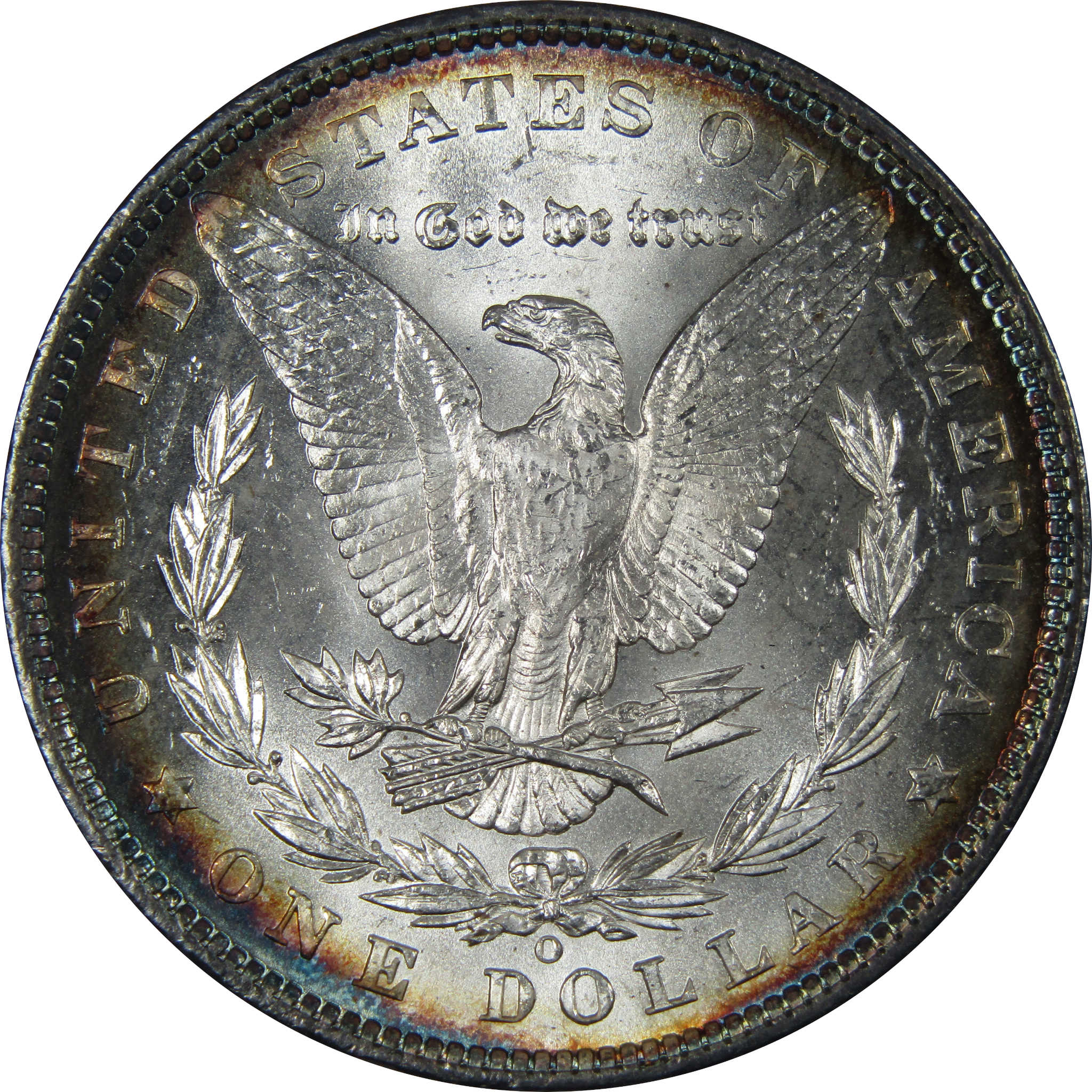 1904 O Morgan Dollar BU Choice Uncirculated Silver Toned SKU:IPC8404
