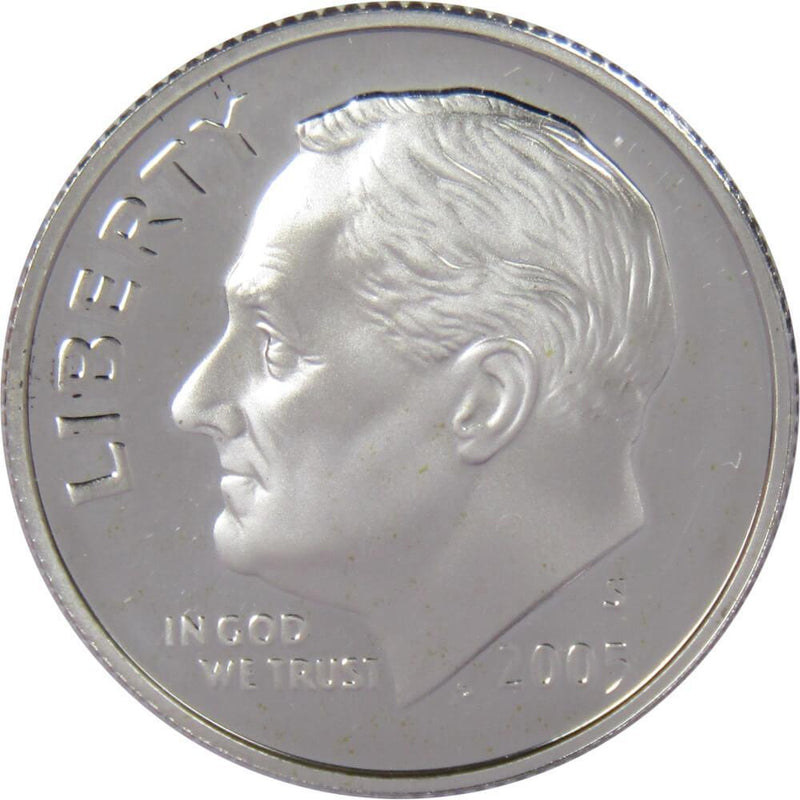 2005 S Roosevelt Dime Choice Proof 90% Silver 10c US Coin Collectible - Roosevelt coin - Profile Coins &amp; Collectibles