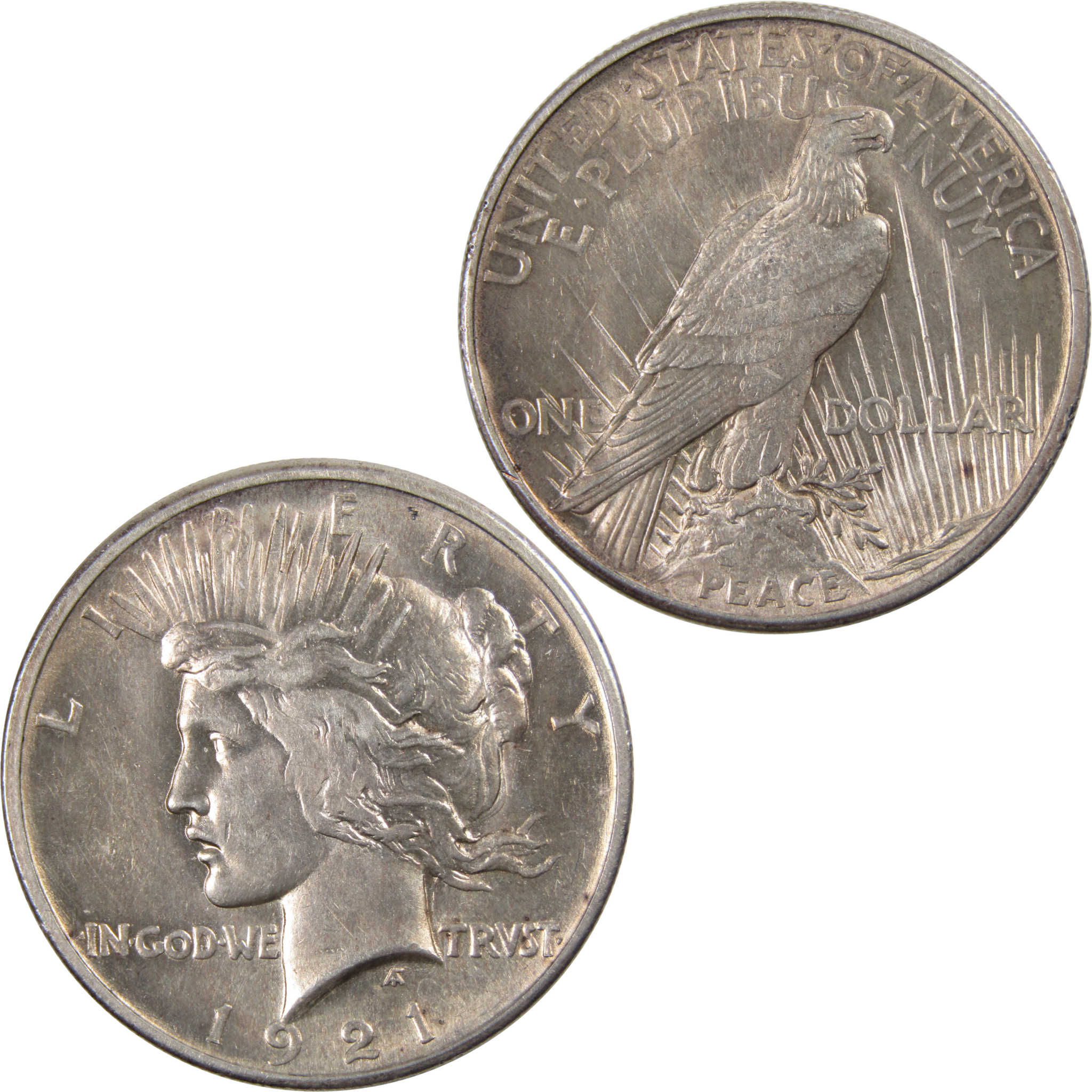 1921 High Relief Peace Dollar Borderline Uncirculated Silver SKU:I3766