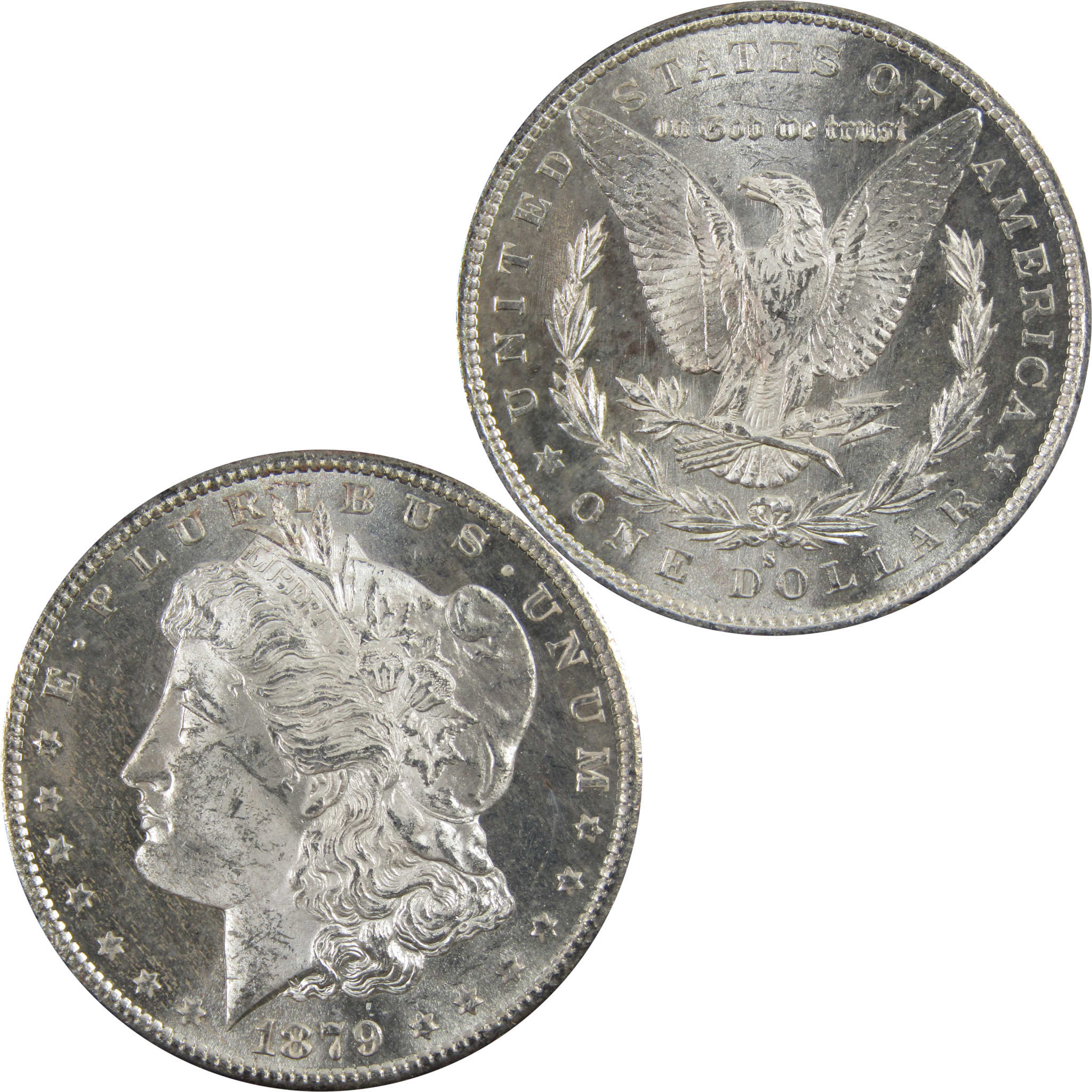 1879 S Morgan Dollar BU Uncirculated 90% Silver $1 Coin SKU:I5186 - Morgan coin - Morgan silver dollar - Morgan silver dollar for sale - Profile Coins &amp; Collectibles