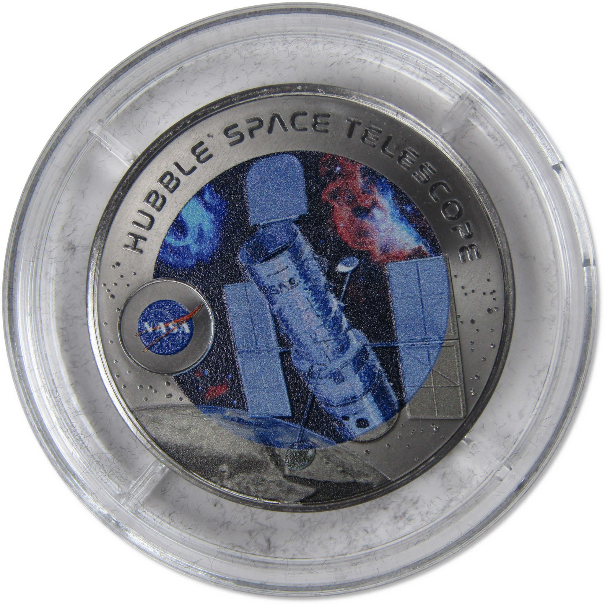 Hubble Space Telescope Half Dollar Uncirculated Titanium 50c Coin 2022 Fiji COA