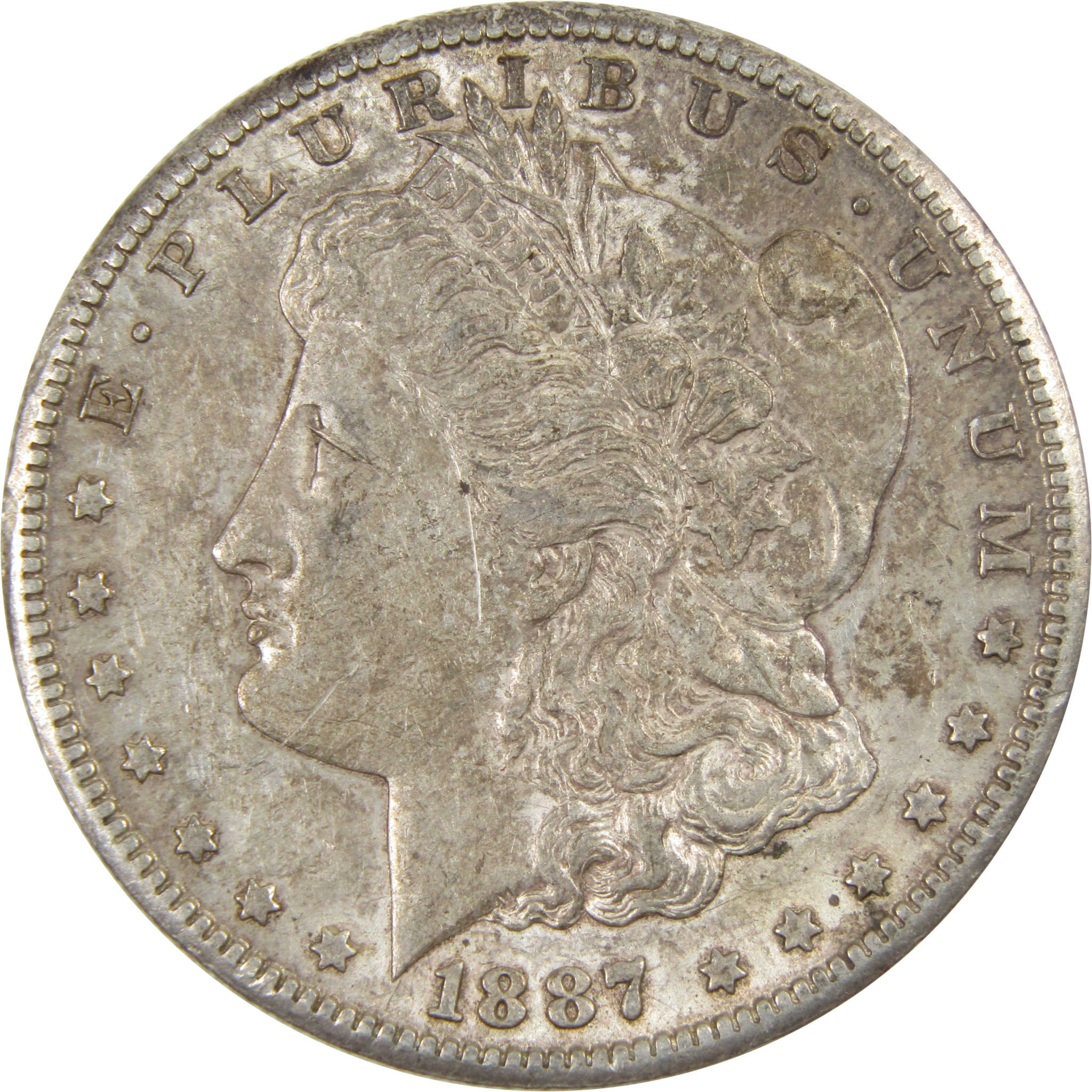 1887 S Morgan Dollar AU About Uncirculated 90% Silver $1 SKU:I4034 - Morgan coin - Morgan silver dollar - Morgan silver dollar for sale - Profile Coins &amp; Collectibles