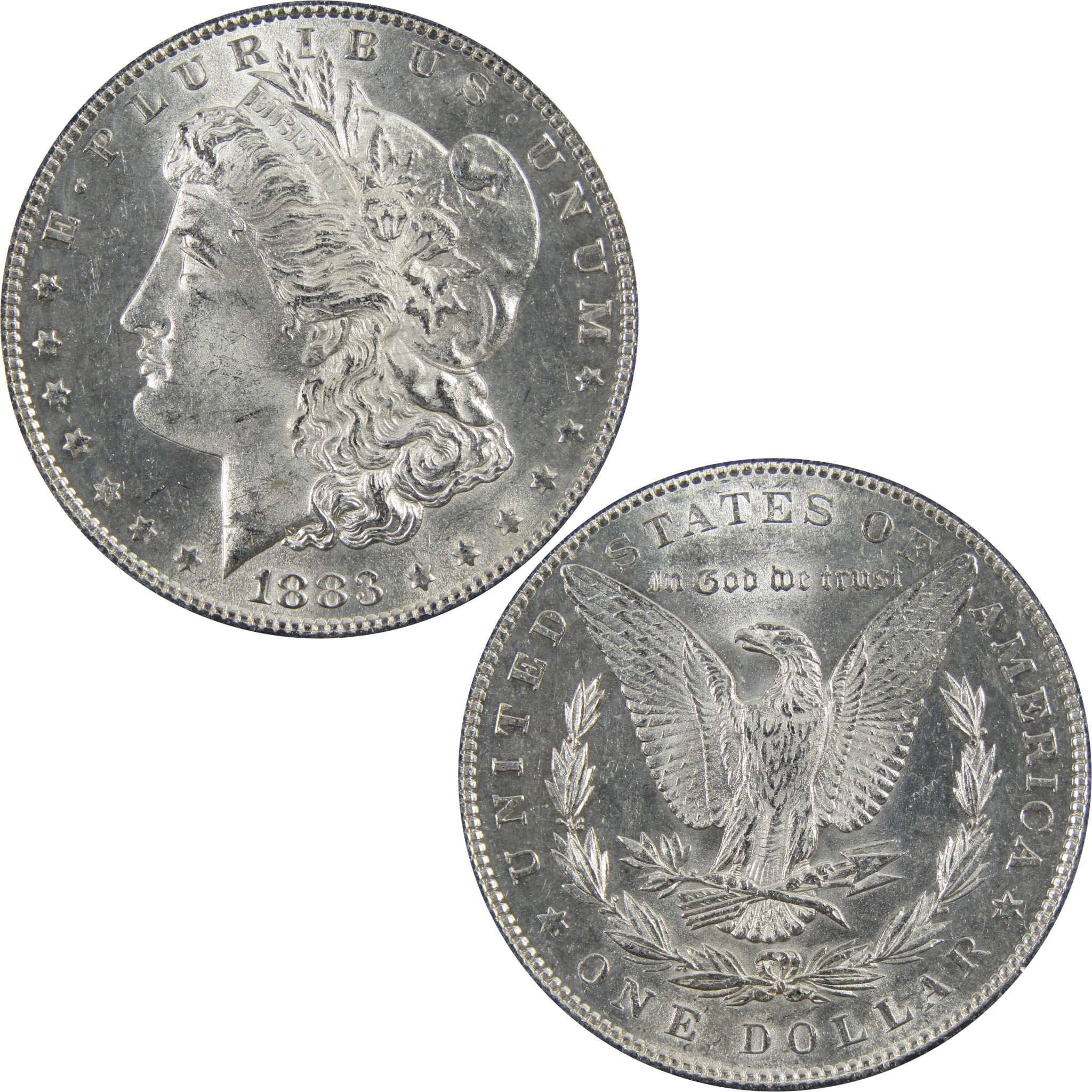 1883 Morgan Dollar BU Uncirculated 90% Silver $1 Coin SKU:I5166 - Morgan coin - Morgan silver dollar - Morgan silver dollar for sale - Profile Coins &amp; Collectibles
