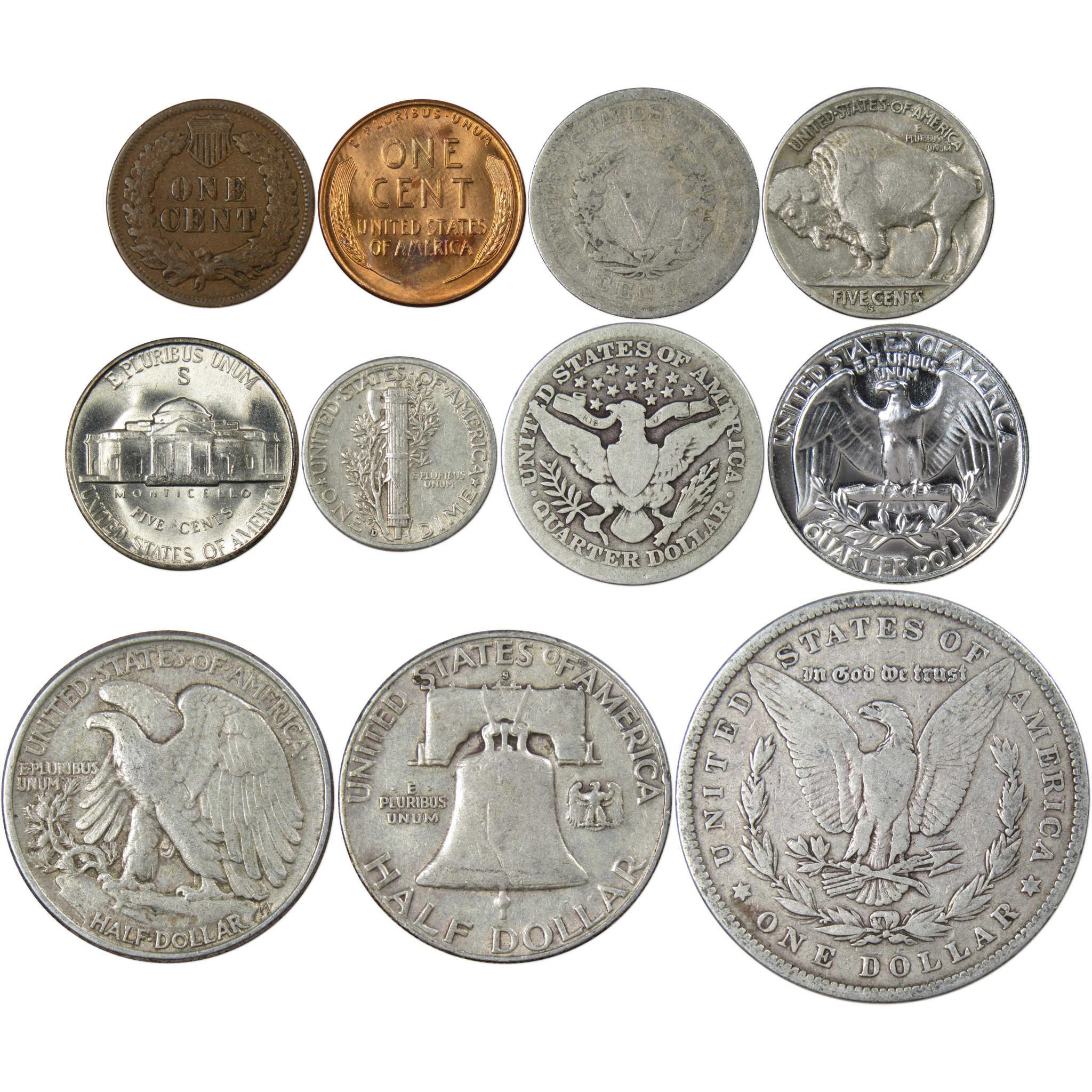 Collector's Set of 11 U.S. Coins Good or Better