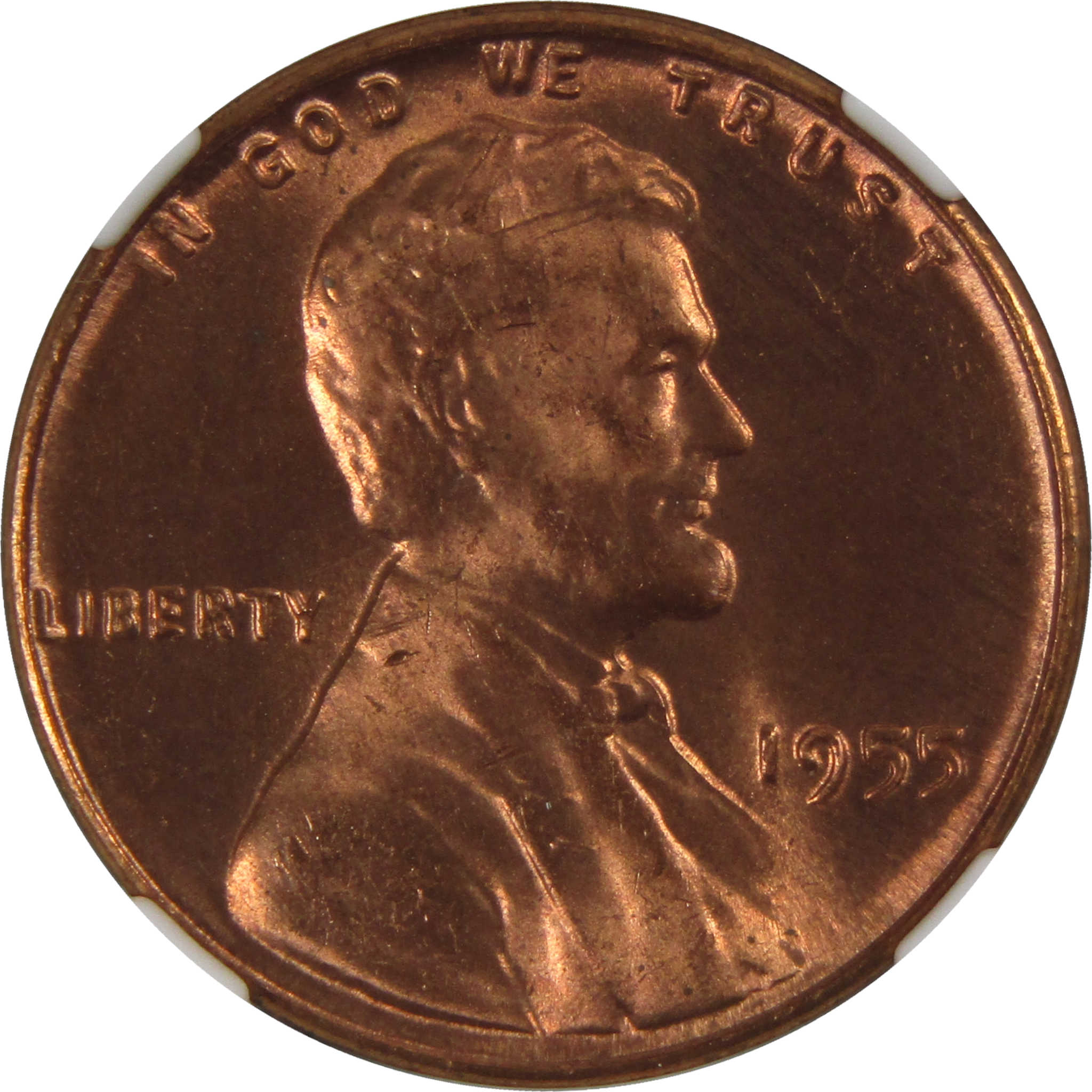 1955 Lincoln Wheat Cent MS 66 RD NGC Penny 1c Uncirculated SKU:I3641