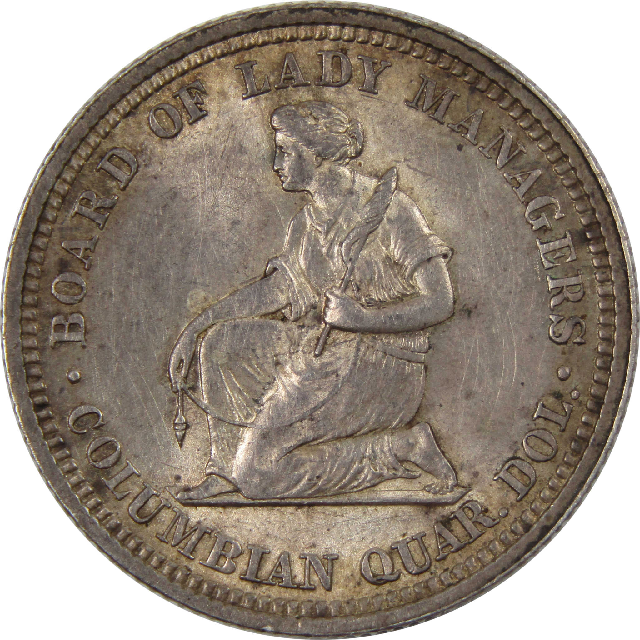 World's Columbian Isabella Commemorative Quarter 1893 AU SKU:I7390