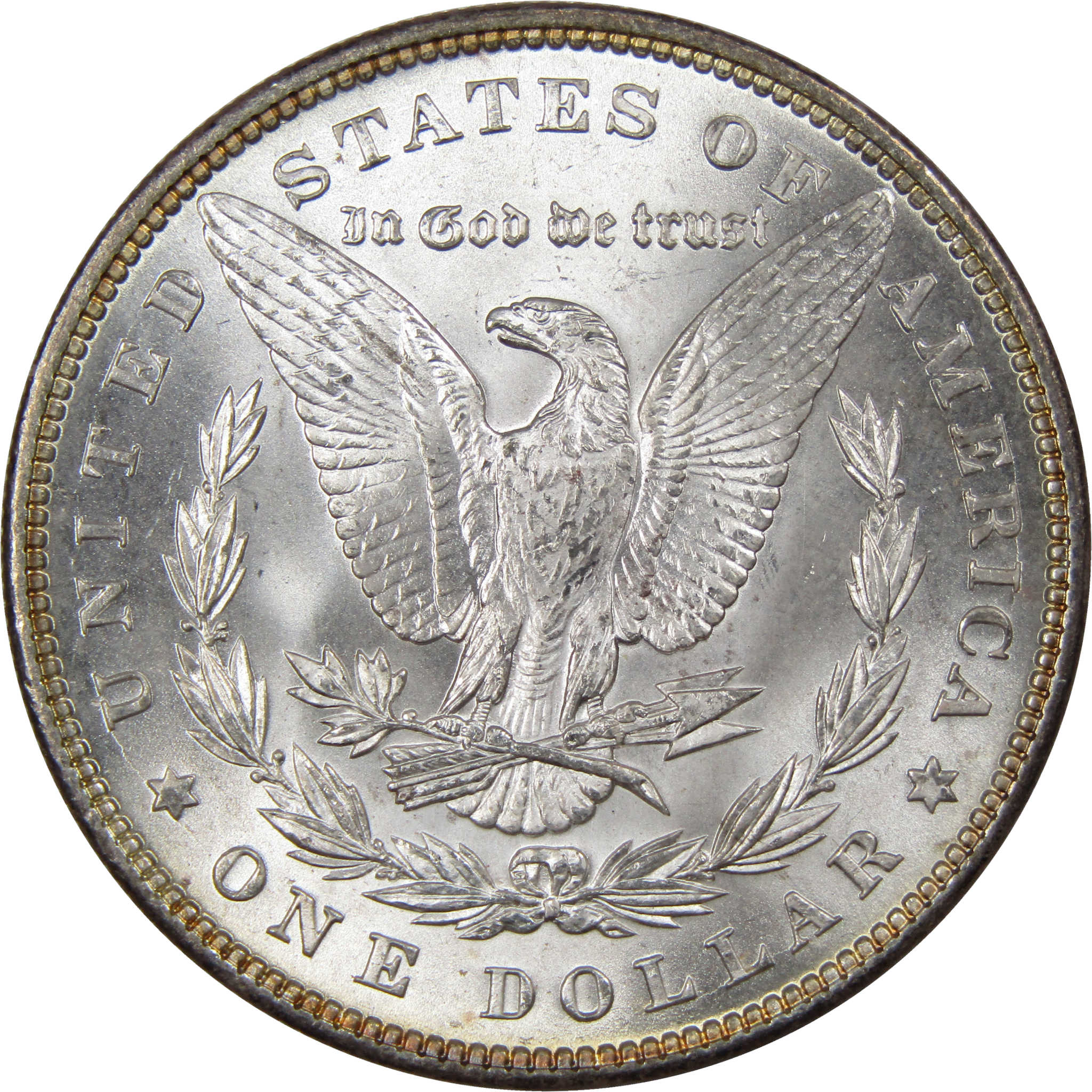 1896 Morgan Dollar BU Uncirculated Mint State Silver Toned SKU:I1208