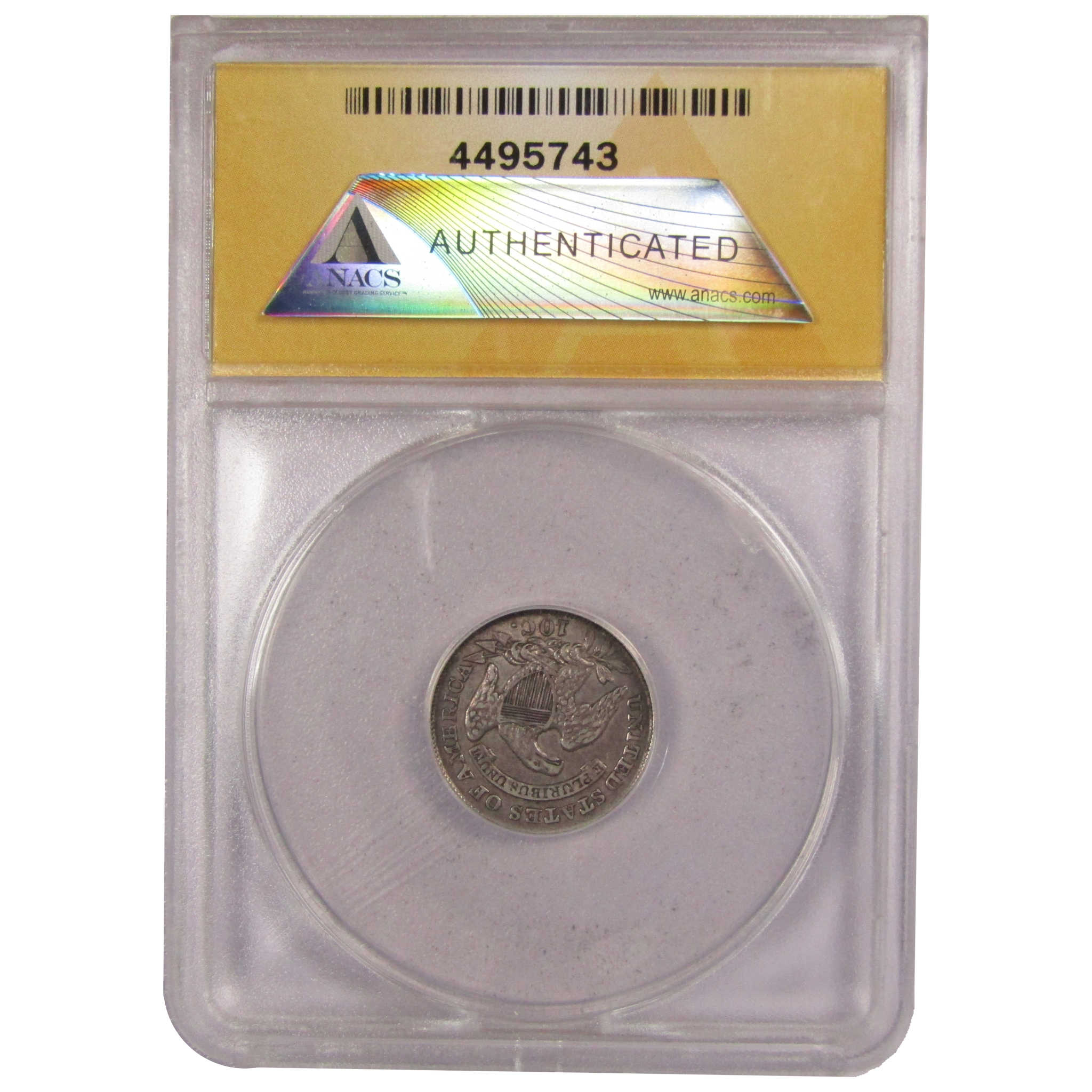 1835 Capped Bust Dime EF 45 ANACS 89.24% Silver 10c SKU:IPC8356