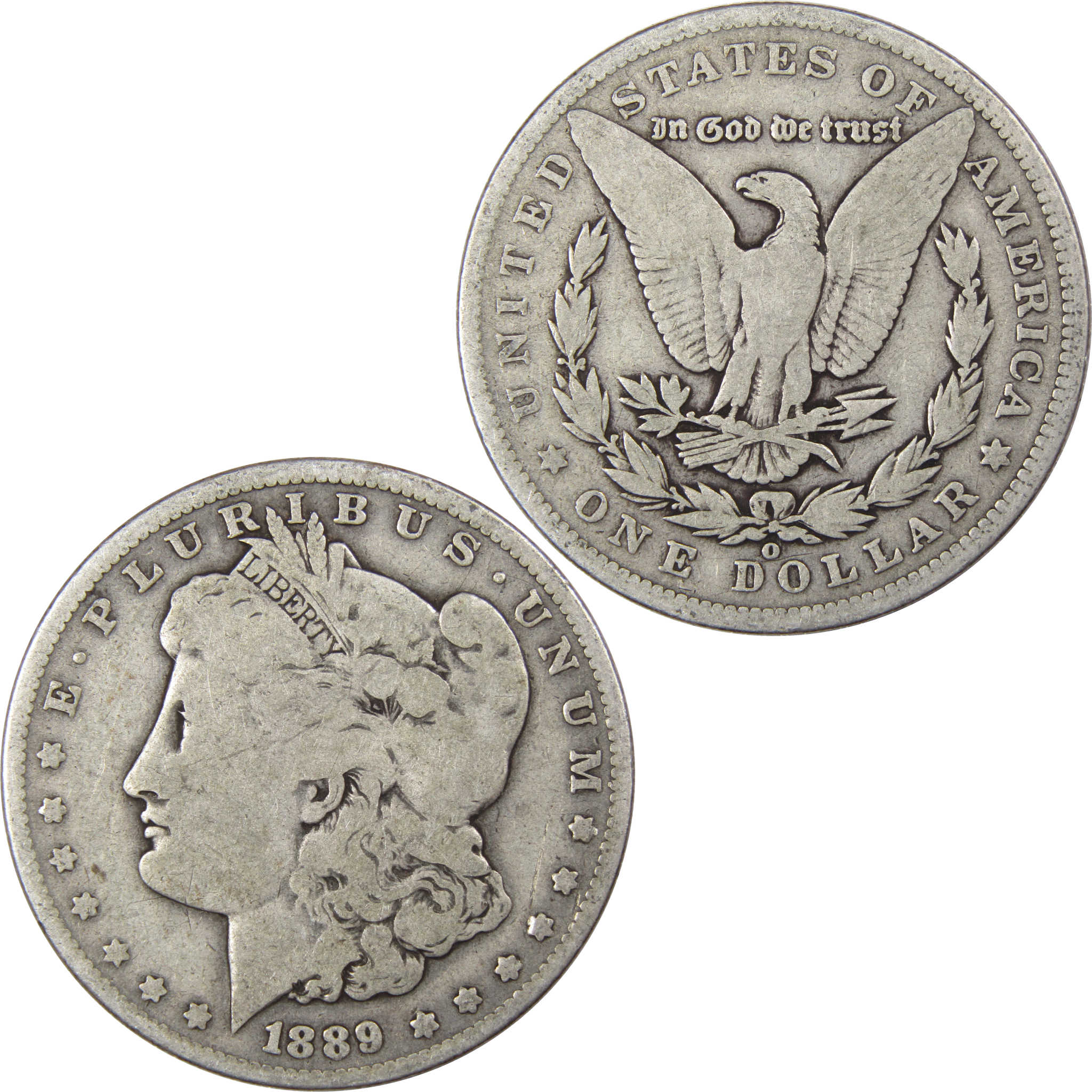1889 O Morgan Dollar VG Very Good 90% Silver US Coin SKU:I1859 - Morgan coin - Morgan silver dollar - Morgan silver dollar for sale - Profile Coins &amp; Collectibles