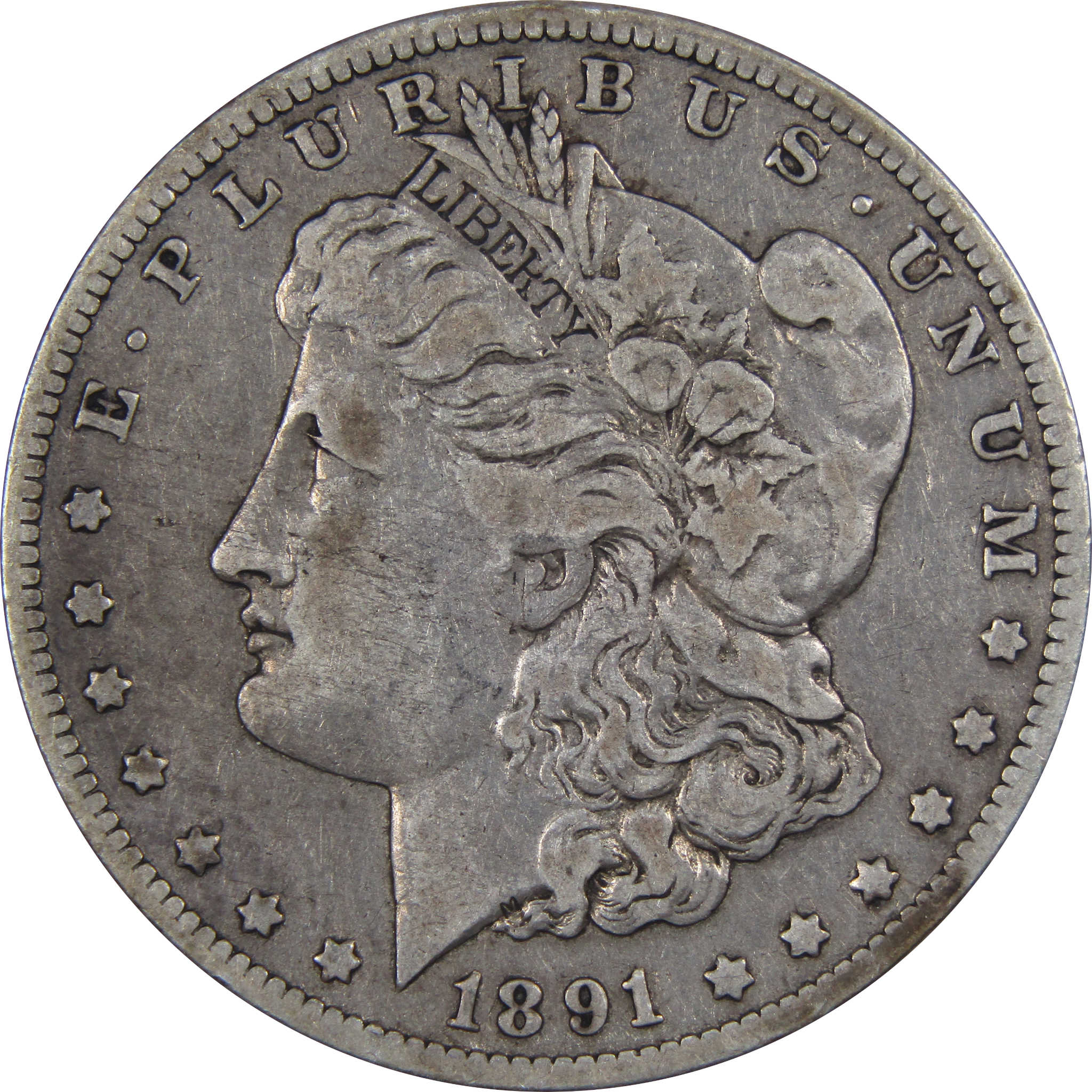 1891 O VAM-1A1 E on Reverse Morgan Dollar F Fine Silver SKU:IPC8555 - Morgan coin - Morgan silver dollar - Morgan silver dollar for sale - Profile Coins &amp; Collectibles