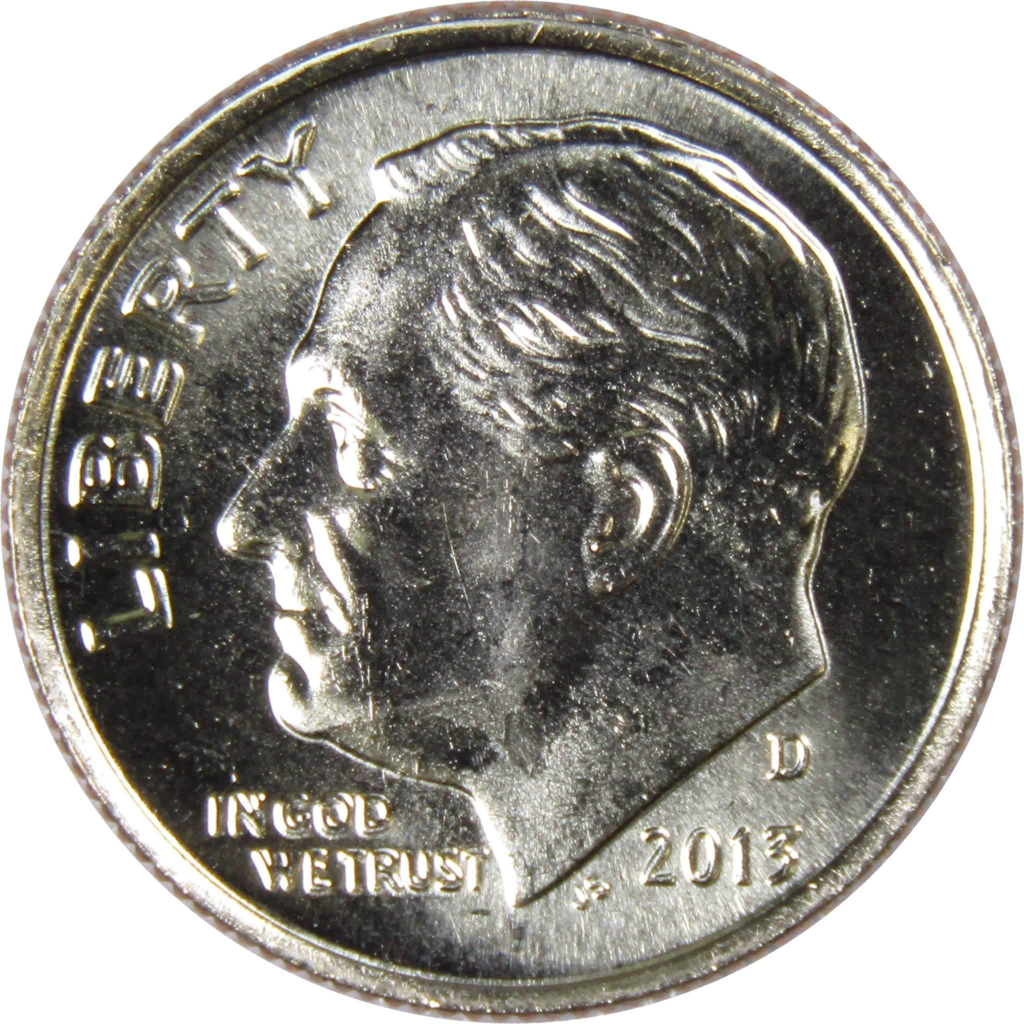 2013 D Roosevelt Dime BU Uncirculated Mint State 10c US Coin Collectible