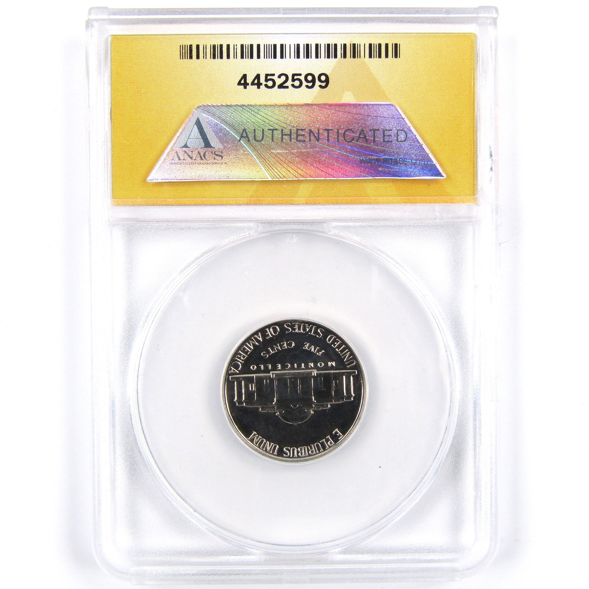 1953 Jefferson Nickel 5 Cent Piece PF 66 ANACS 5c Proof SKU:CPC2272
