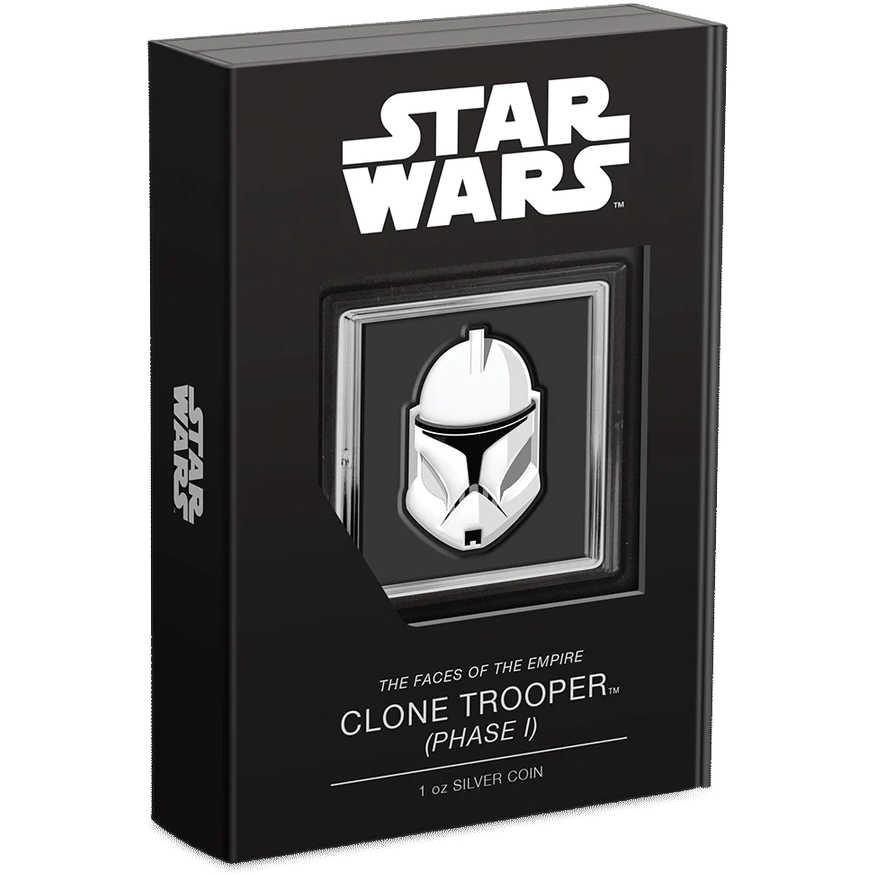 Star Wars Clone Trooper (Phase I) Silver Proof 2022 Niue COA SKU:OPC55