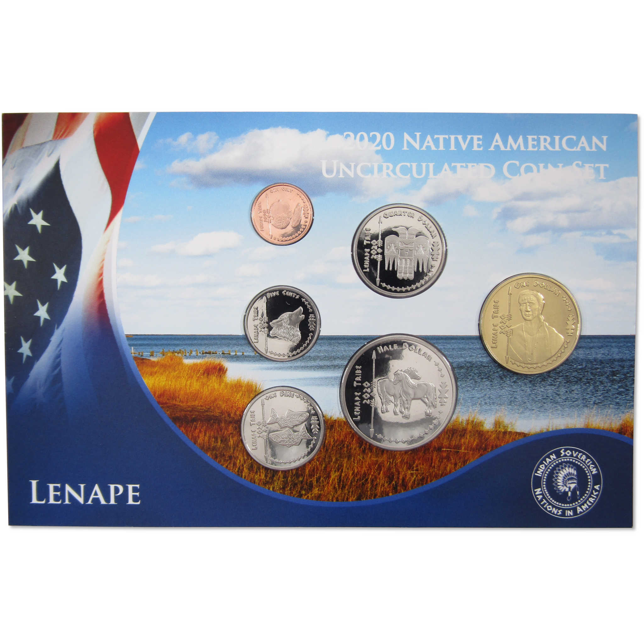 2020 Jamul Native American Lenape Sovereign Nation Uncirculated Coin Set